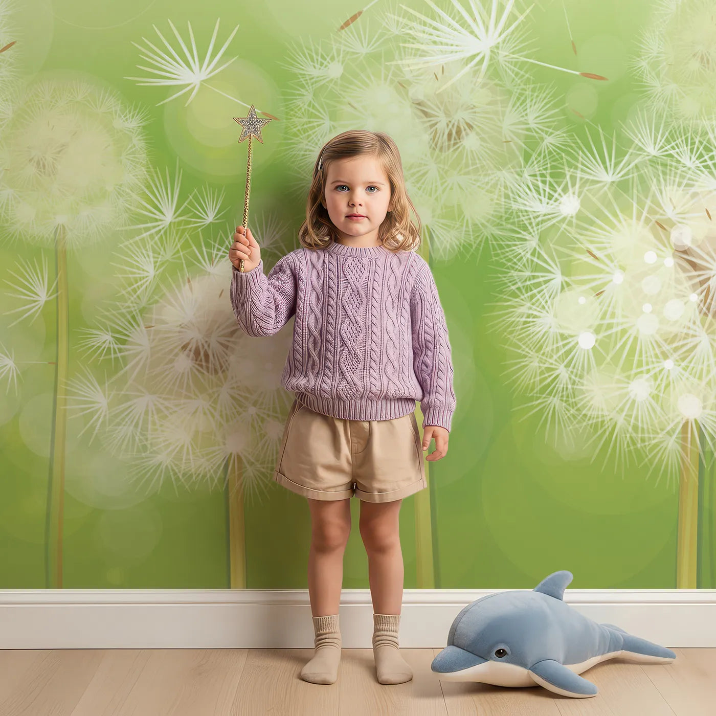 Child in front of Whimsy Tots Animal World Map Wall Mural in Teal with map, world, animal, cute, educational, cartoon, safari, ocean in design.