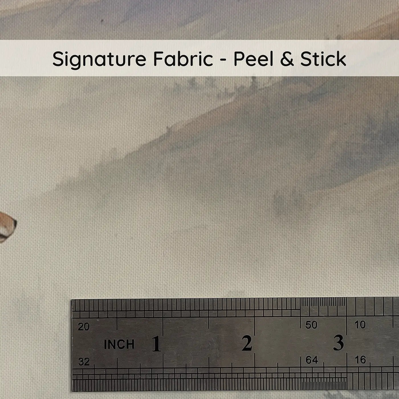 Fabric texture close-up of Hilltop Wolf Lookout Wallpaper Mural by Whimsy Tots