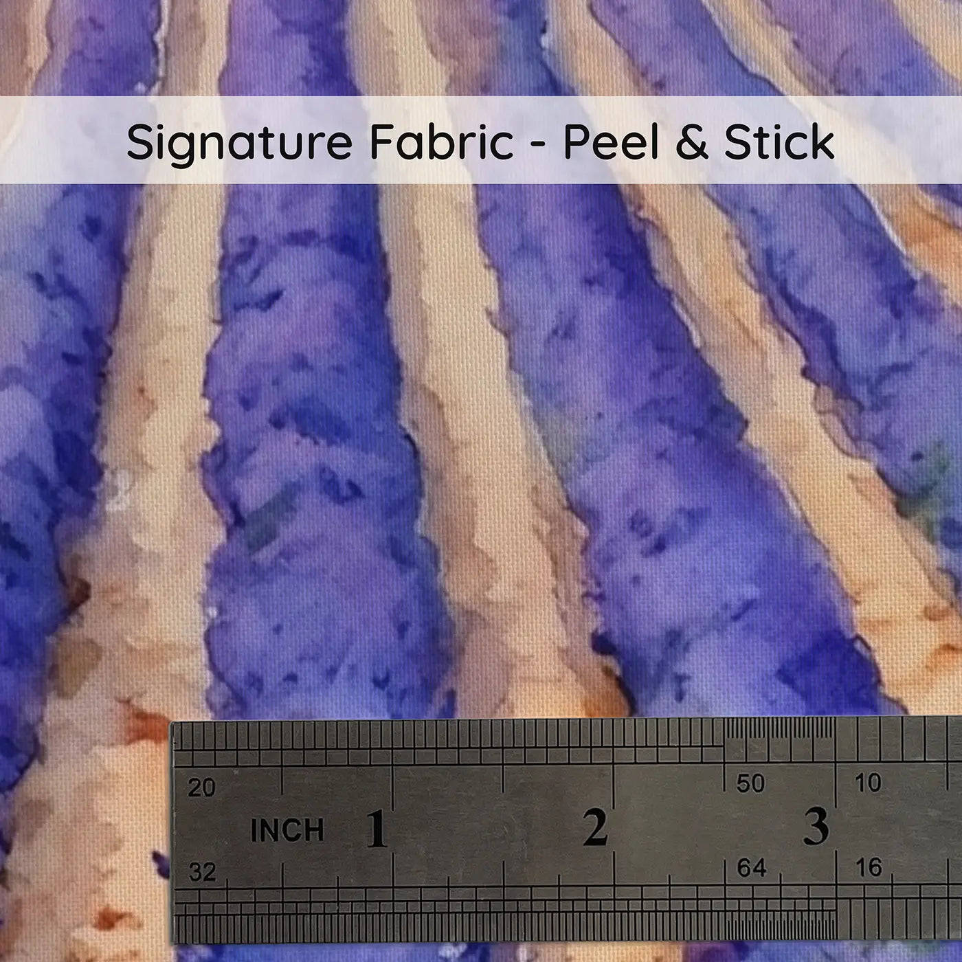 Fabric texture close-up of Lavender Fields Horizon Wallpaper Mural by Whimsy Tots