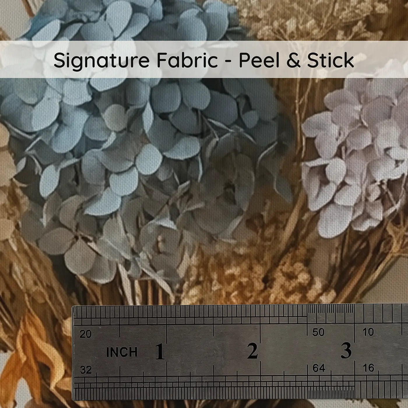 Fabric texture close-up of Dried Flower Earthenware Wallpaper Mural by Whimsy Tots