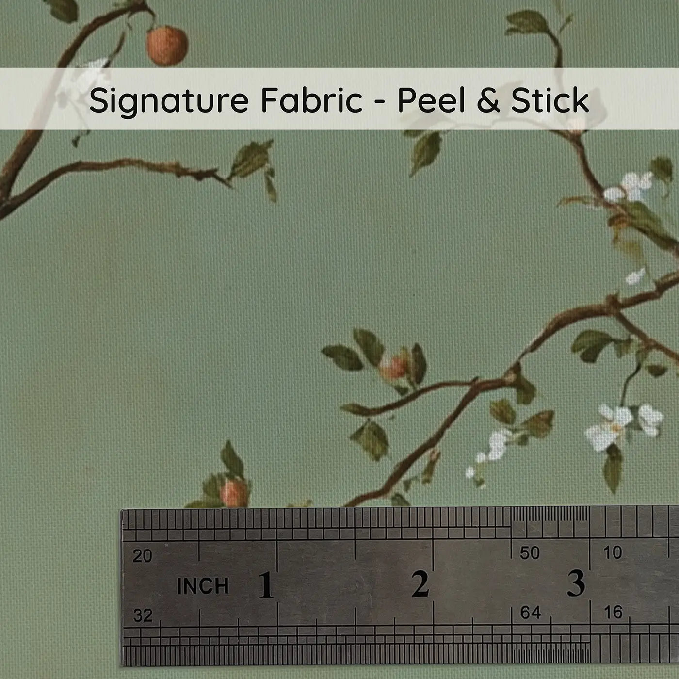 Fabric texture close-up of Terracotta Herb Garden Shelf Wallpaper Mural by Whimsy Tots