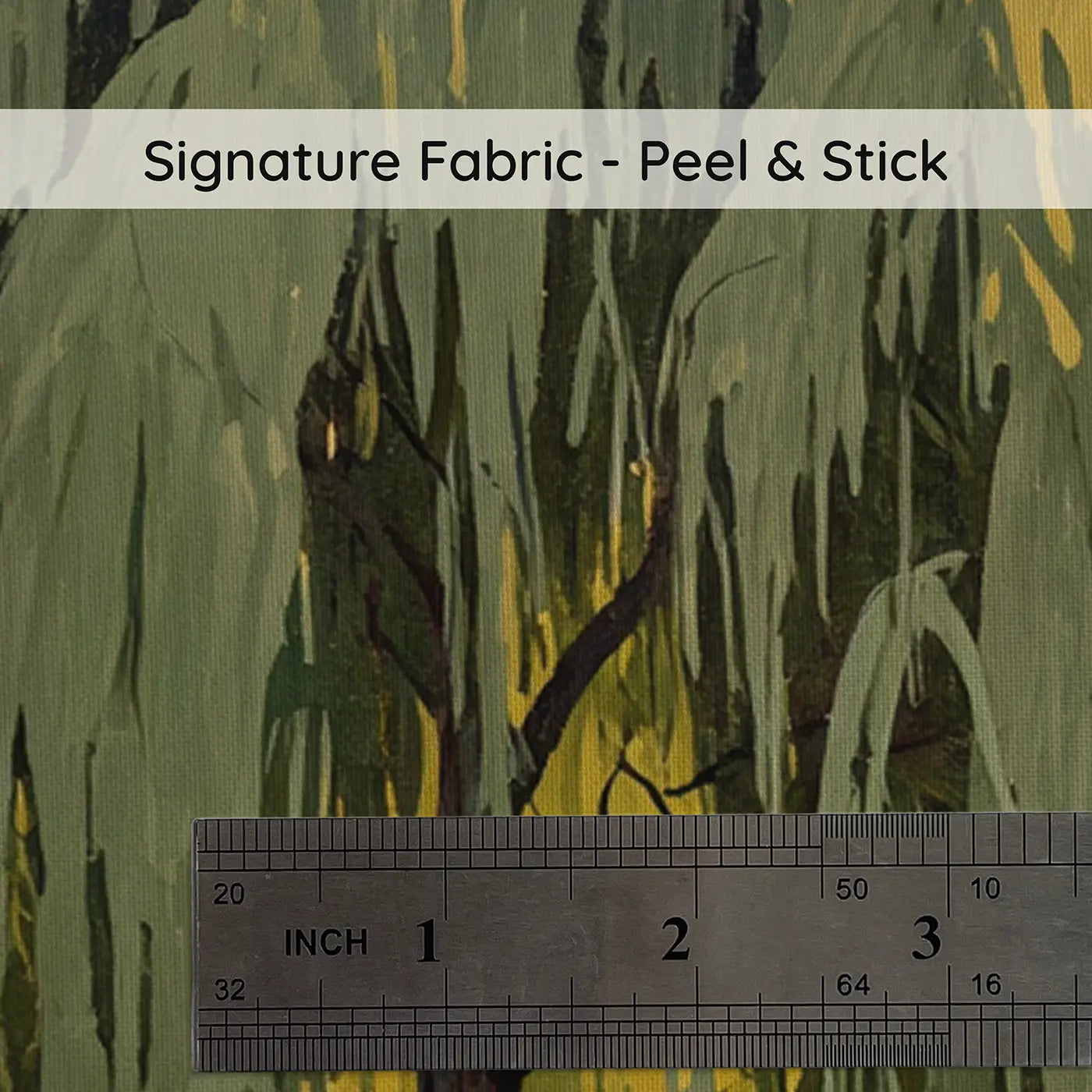 Fabric texture close-up of Weeping Willow River Wallpaper Mural by Whimsy Tots
