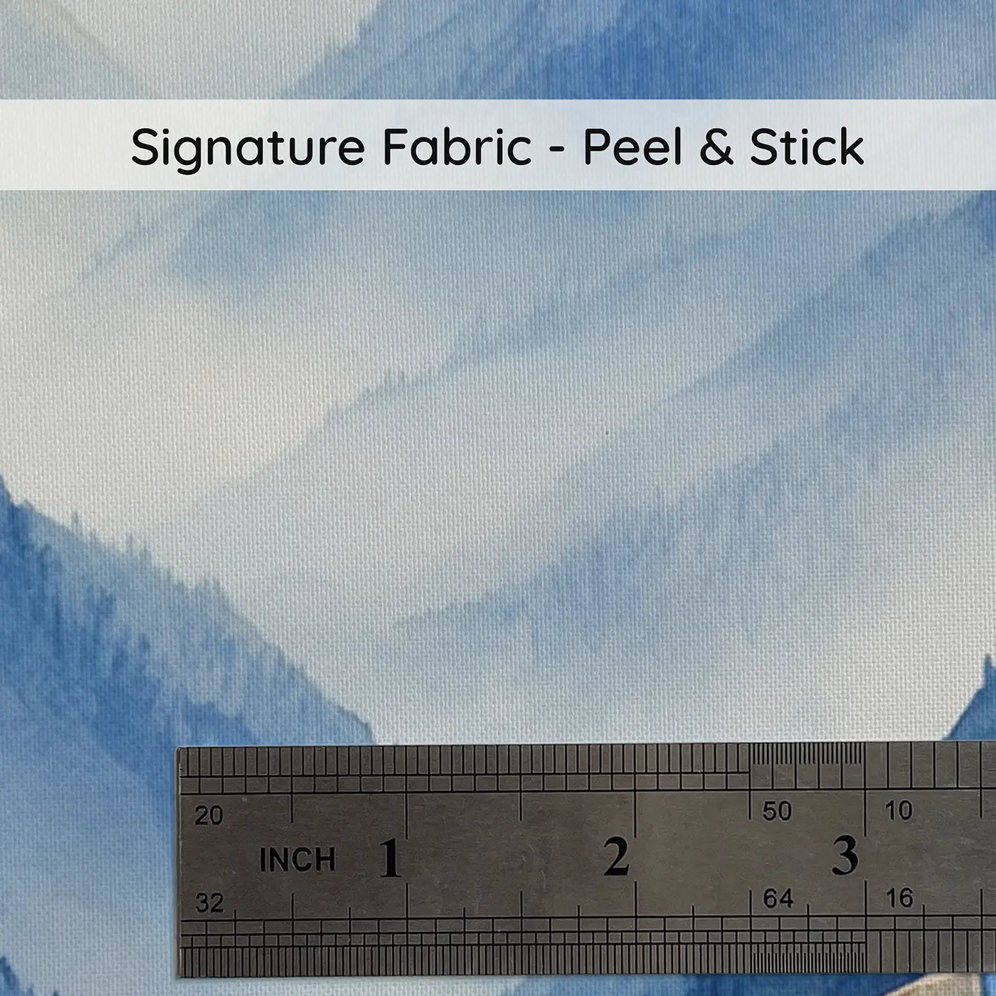 Fabric texture close-up of Prayer Flag Mountain Pass Wallpaper Mural by Whimsy Tots