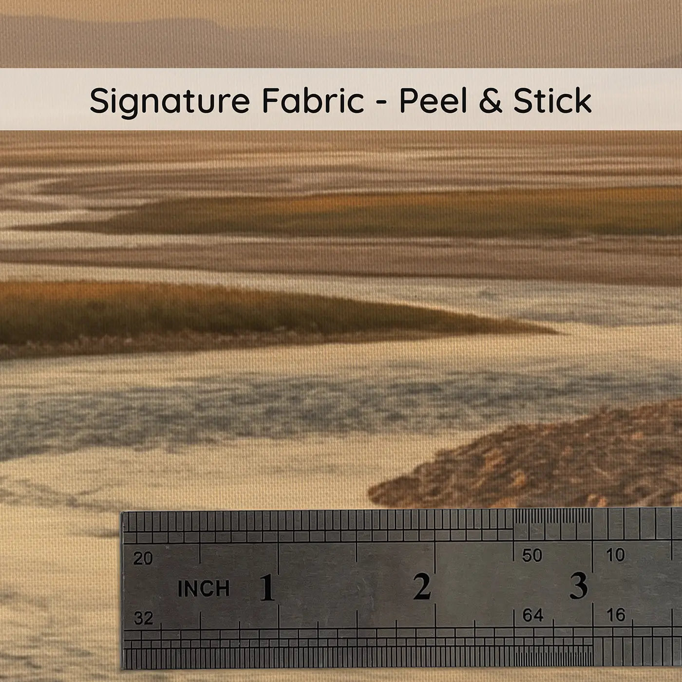 Fabric texture close-up of River Delta Mountain Source Wallpaper Mural by Whimsy Tots