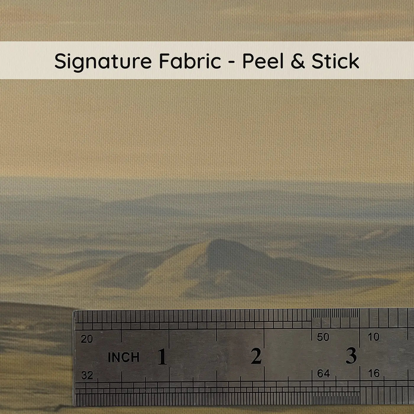 Fabric texture close-up of Northern Mountain Tundra Stretching Wallpaper Mural by Whimsy Tots
