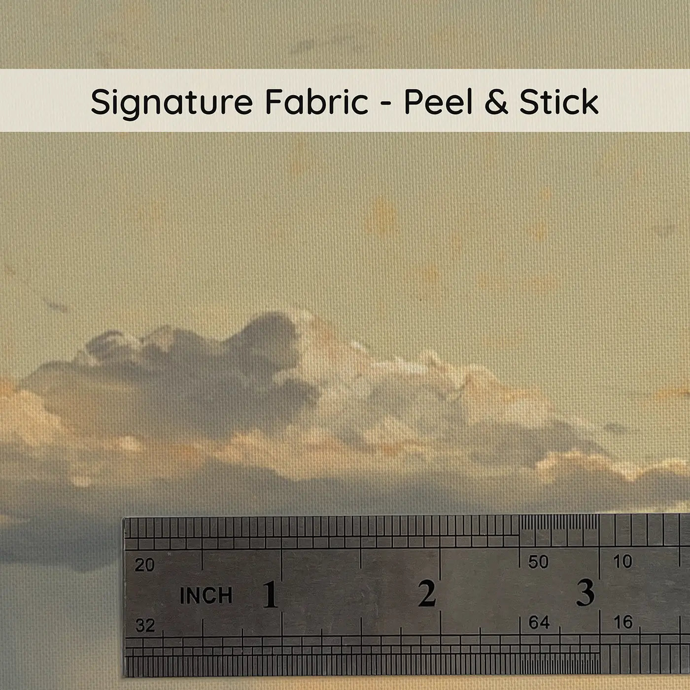 Fabric texture close-up of Storm Clearing Mountain Range Wallpaper Mural by Whimsy Tots