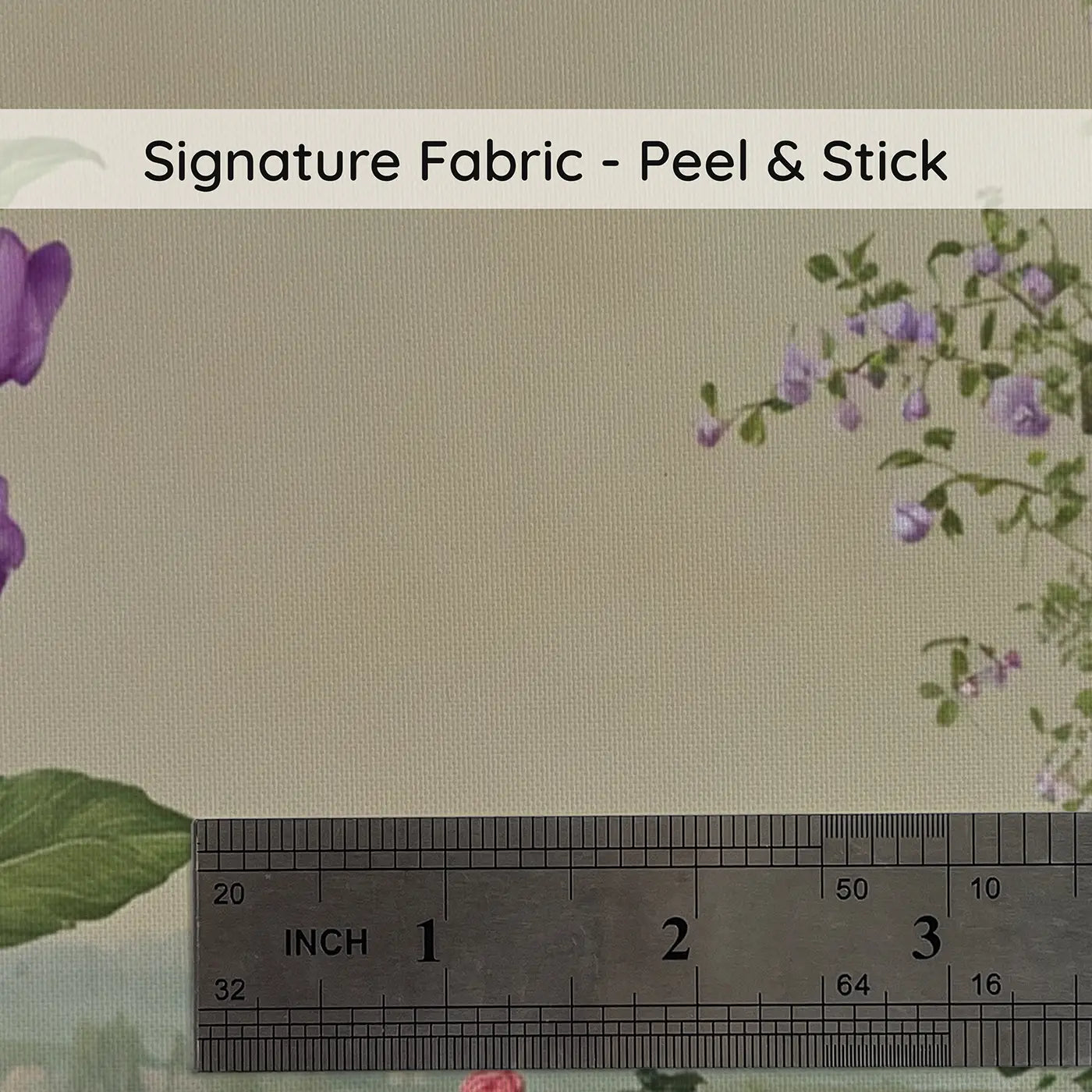 Fabric texture close-up of Butterfly Hummingbird Encounter Wallpaper Mural by Whimsy Tots