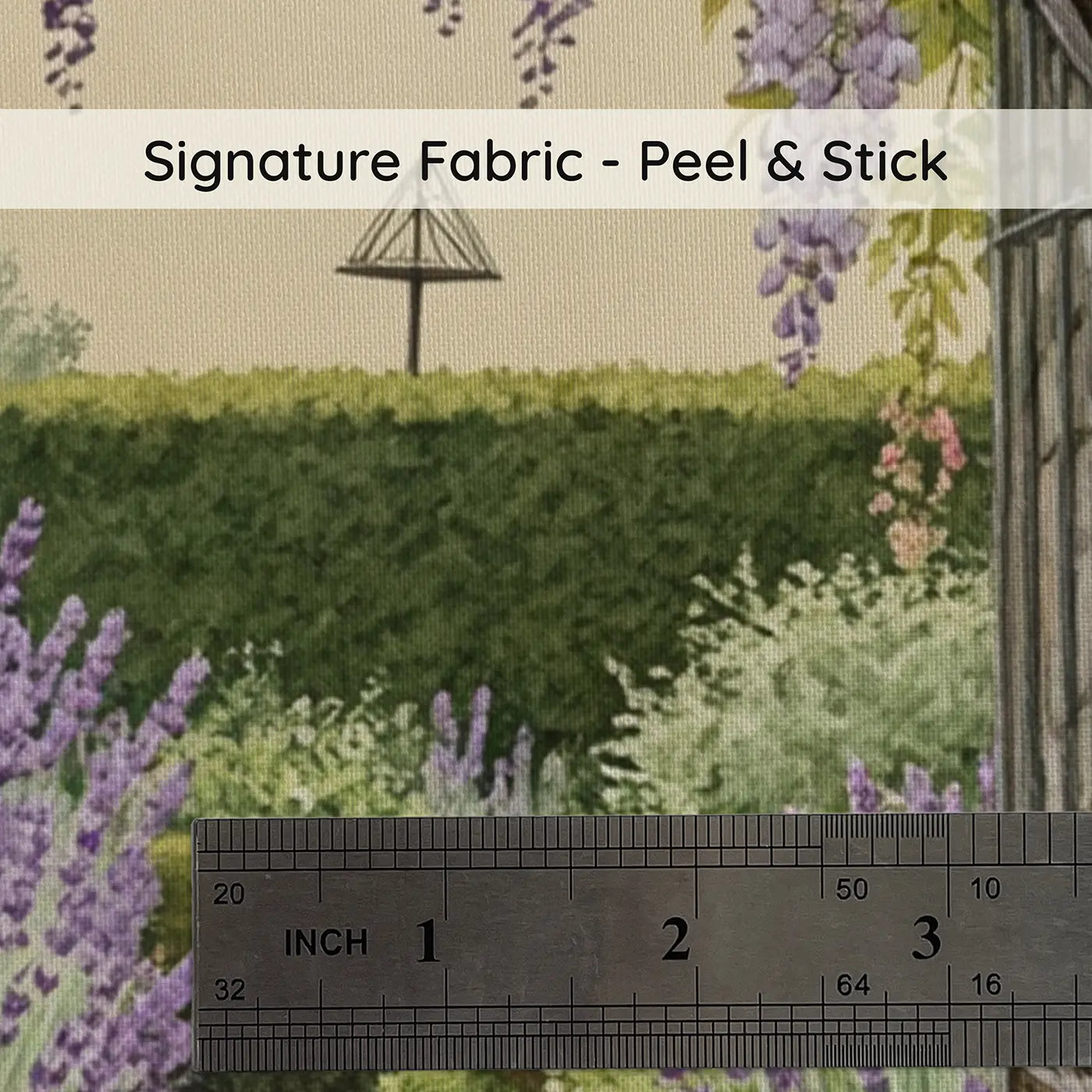 Fabric texture close-up of Secret Garden Butterfly Wallpaper Mural by Whimsy Tots