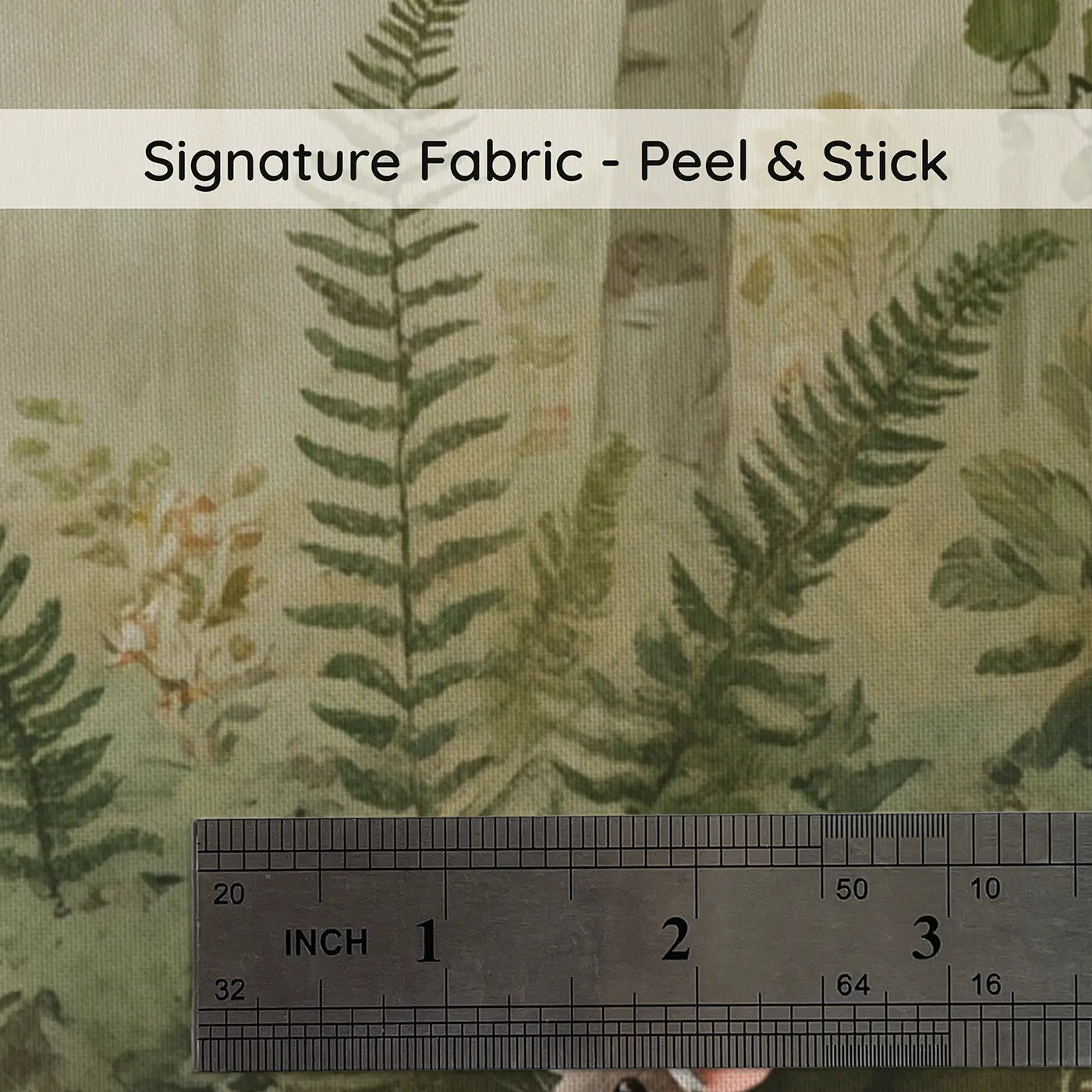 Fabric texture close-up of Mouse Tea Party Fairy Ring Wallpaper Mural by Whimsy Tots