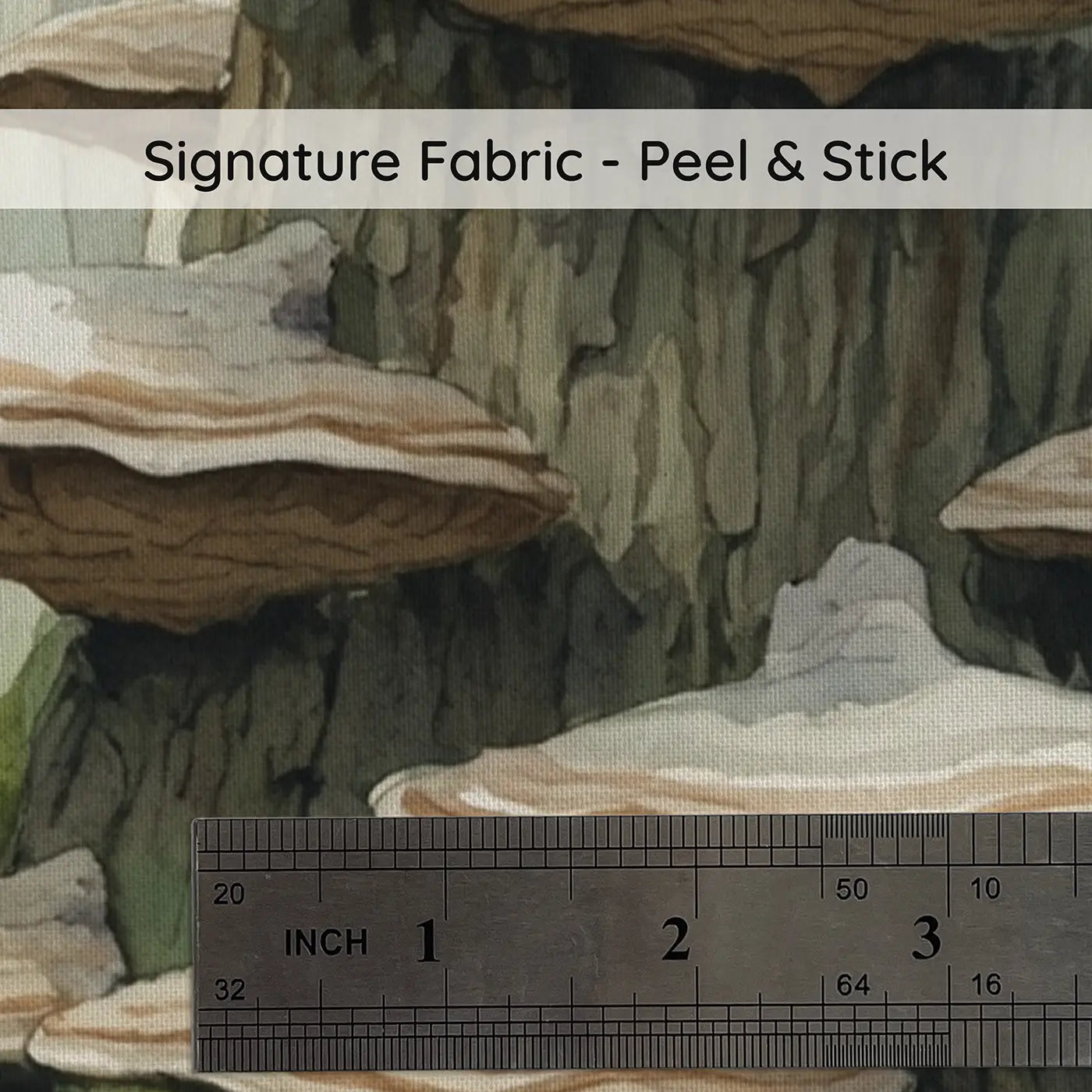Fabric texture close-up of Enchanted Tree Staircase Wallpaper Mural by Whimsy Tots