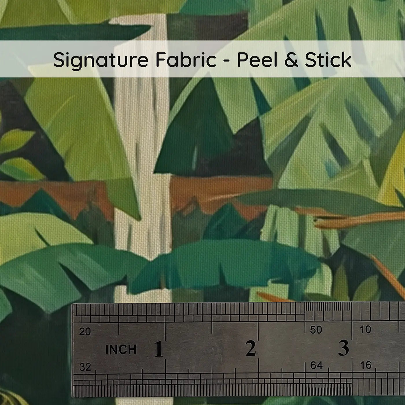 Fabric texture close-up of Jungle River Expedition Wallpaper Mural by Whimsy Tots