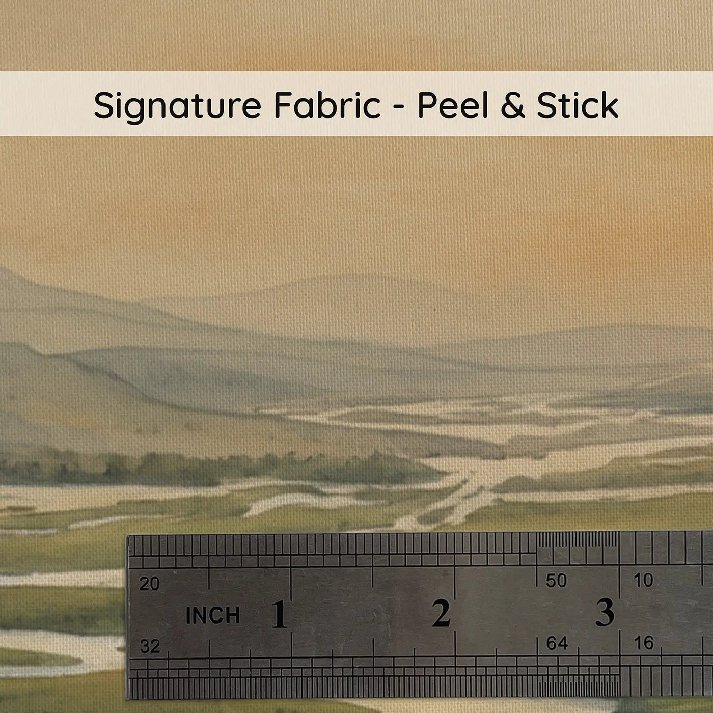 Fabric texture close-up of River Delta Slight Elevation Wallpaper Mural by Whimsy Tots