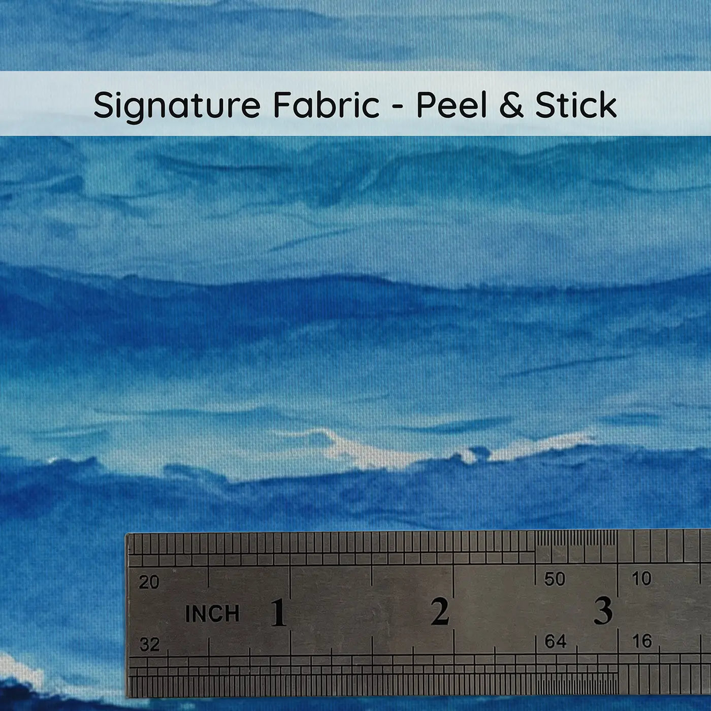 Fabric texture close-up of Infinite Blue Open Ocean Wallpaper Mural by Whimsy Tots
