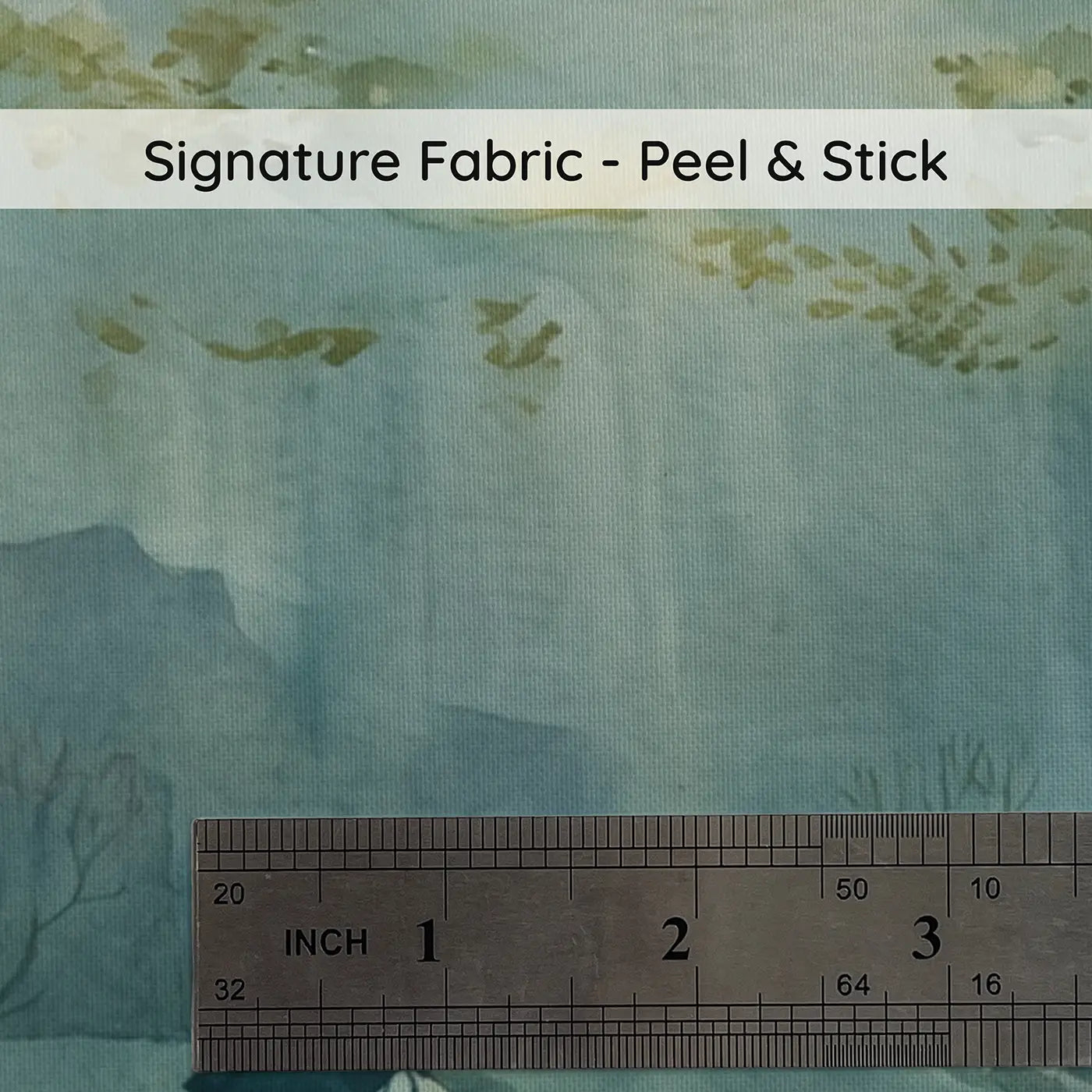 Fabric texture close-up of Ray Turtle Resting Sandy Wallpaper Mural by Whimsy Tots
