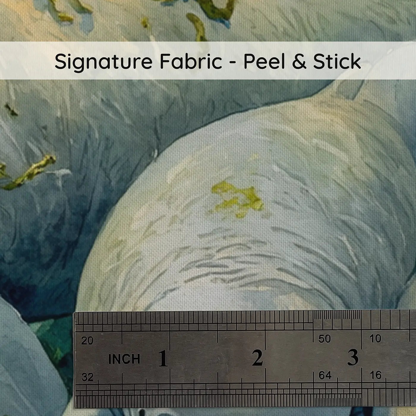 Fabric texture close-up of Gentle Manatee Family Wallpaper Mural by Whimsy Tots