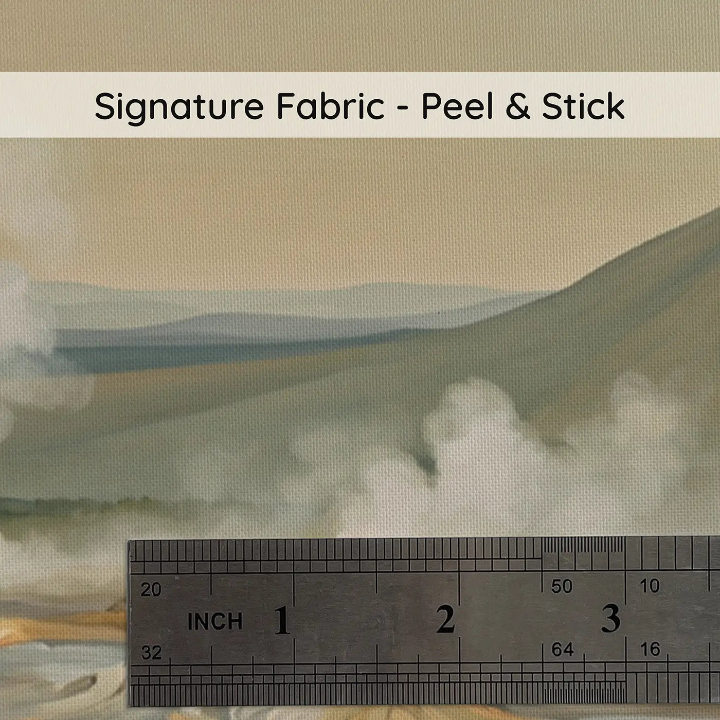 Fabric texture close-up of Geyser Field Prehistoric Setting Wallpaper Mural by Whimsy Tots