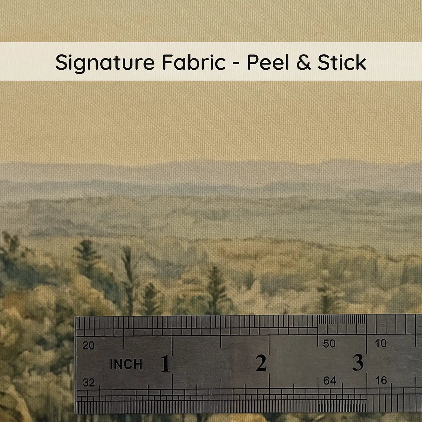 Fabric texture close-up of Dense Cycad Horsetail Forest Wallpaper Mural by Whimsy Tots
