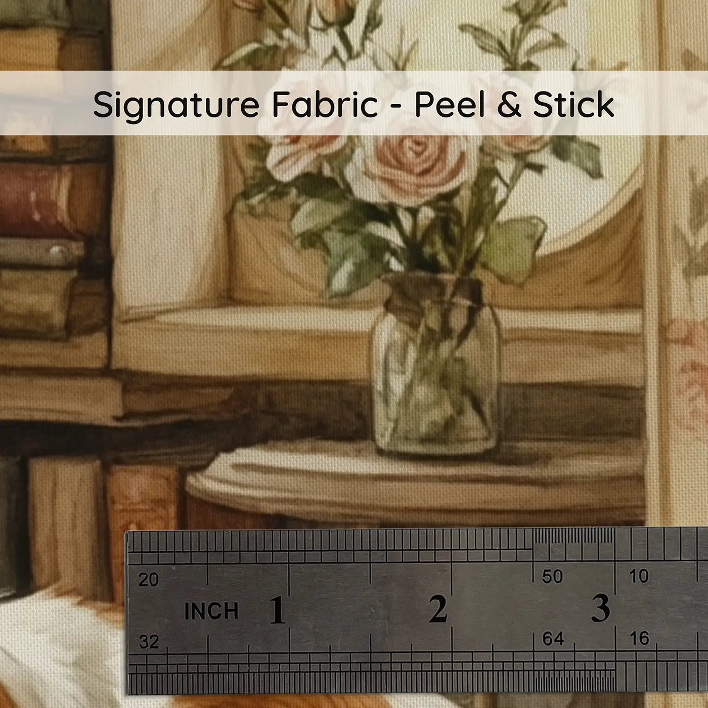 Fabric texture close-up of Sleeping Cavalier on Velvet Wallpaper Mural by Whimsy Tots