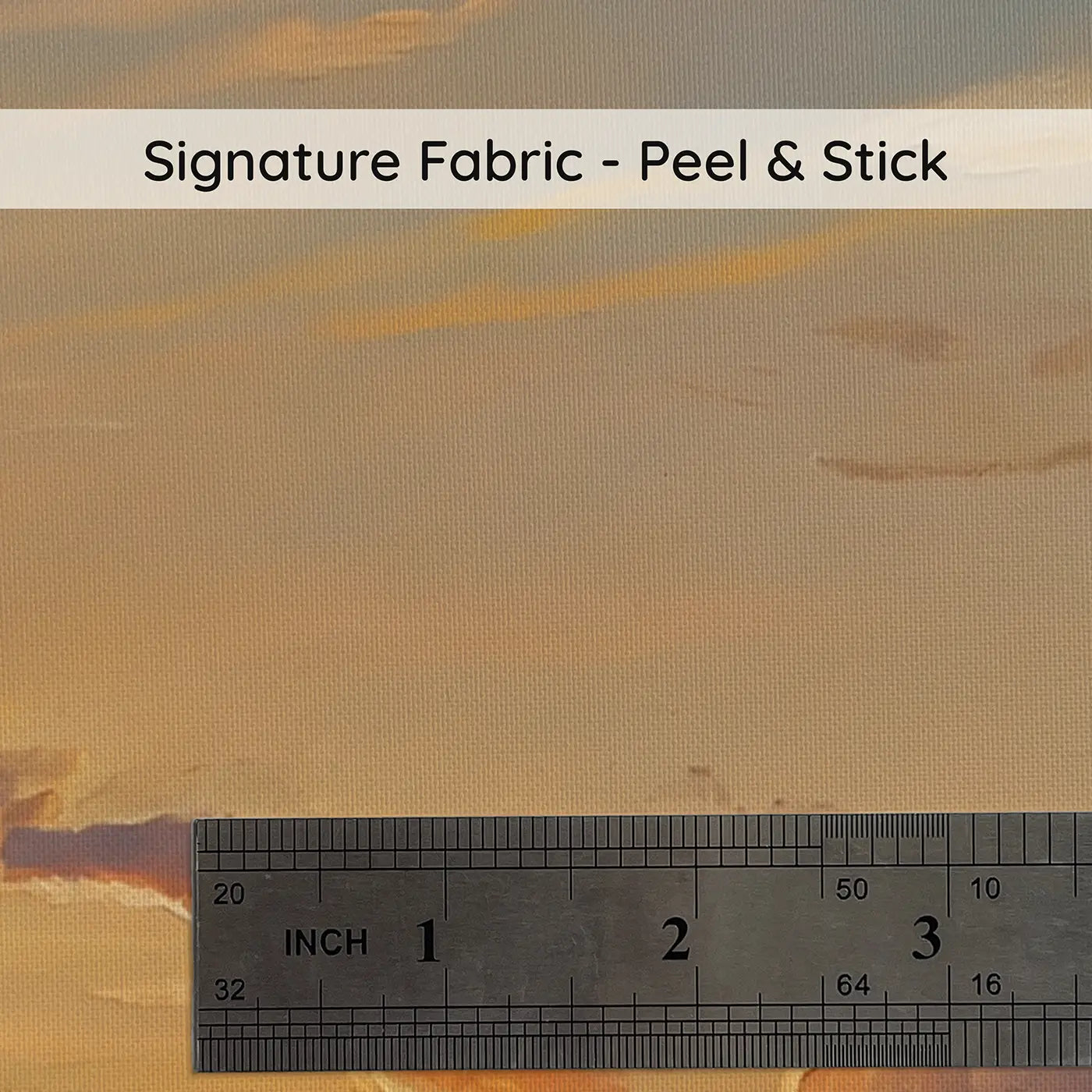 Fabric texture close-up of Sunset Gradient Sky Wallpaper Mural by Whimsy Tots