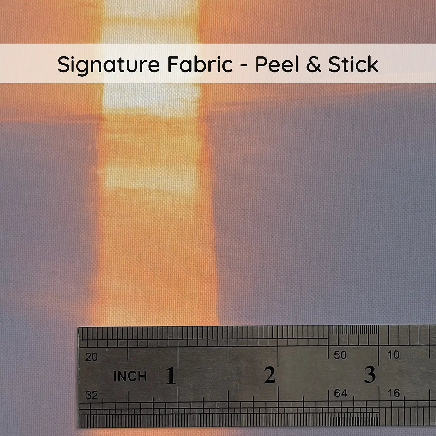 Fabric texture close-up of Sun Pillar Winter Sunset Wallpaper Mural by Whimsy Tots