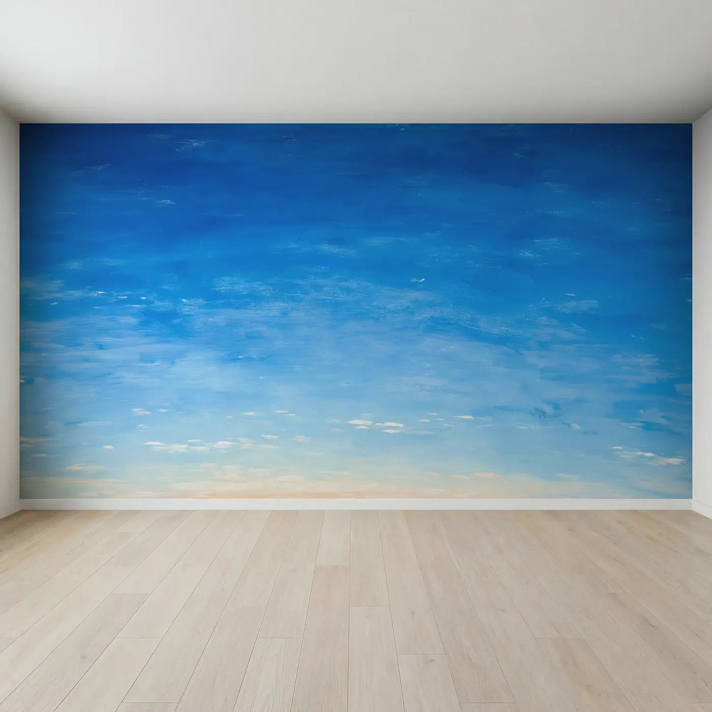 Full view of Pure Sky Gradient Wallpaper Mural by Whimsy Tots