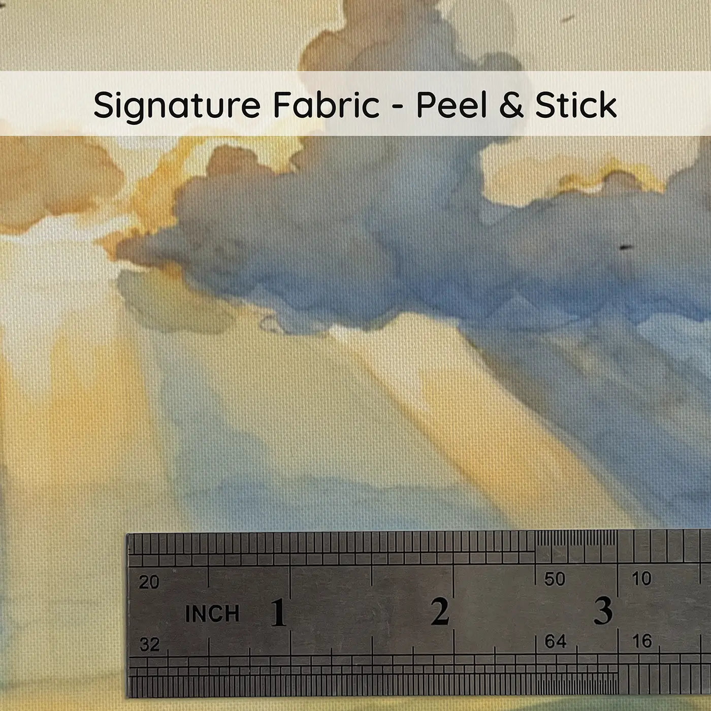 Fabric texture close-up of Morning God Rays Sky Wallpaper Mural by Whimsy Tots