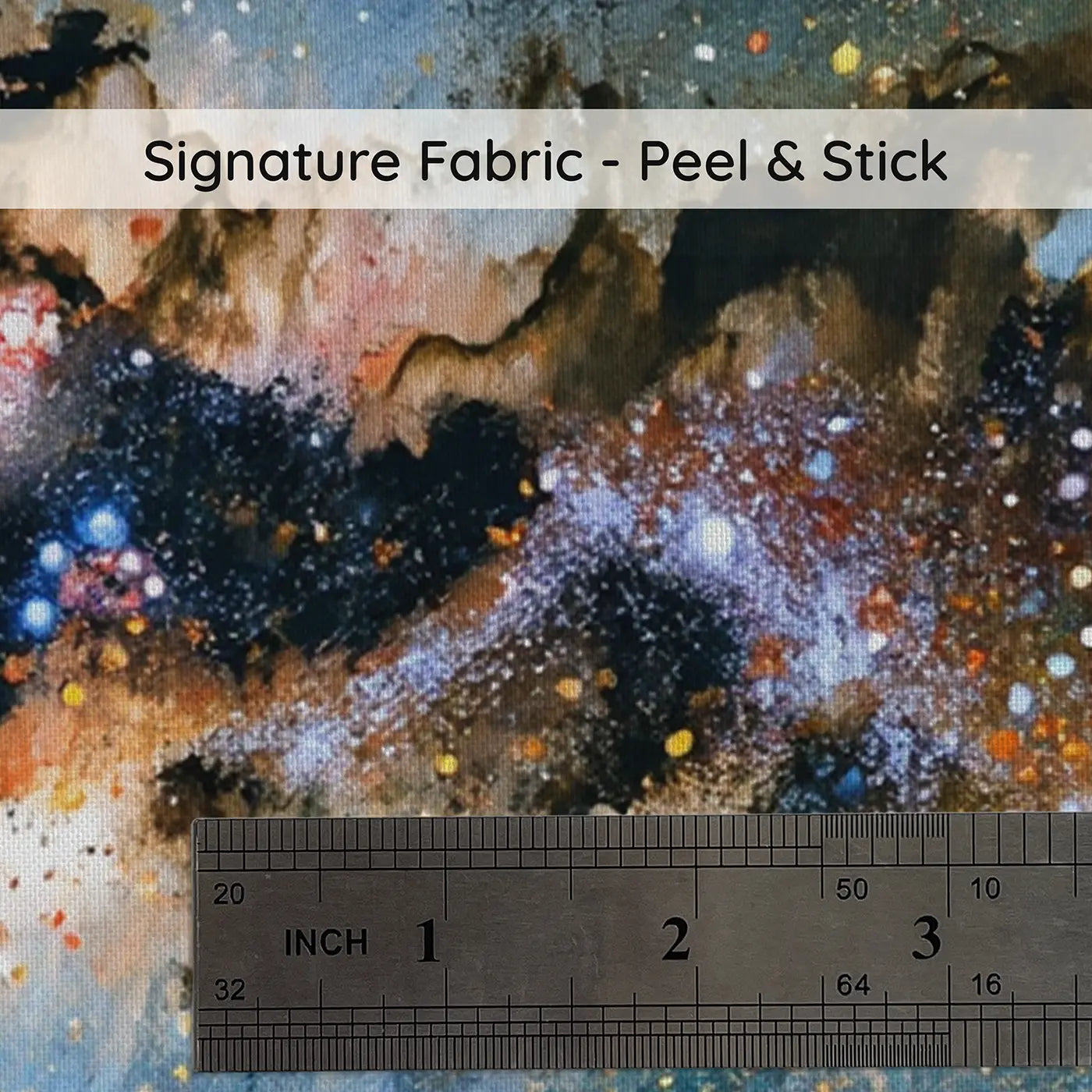 Fabric texture close-up of Cosmic Dust Lane Milky Way Wallpaper Mural by Whimsy Tots