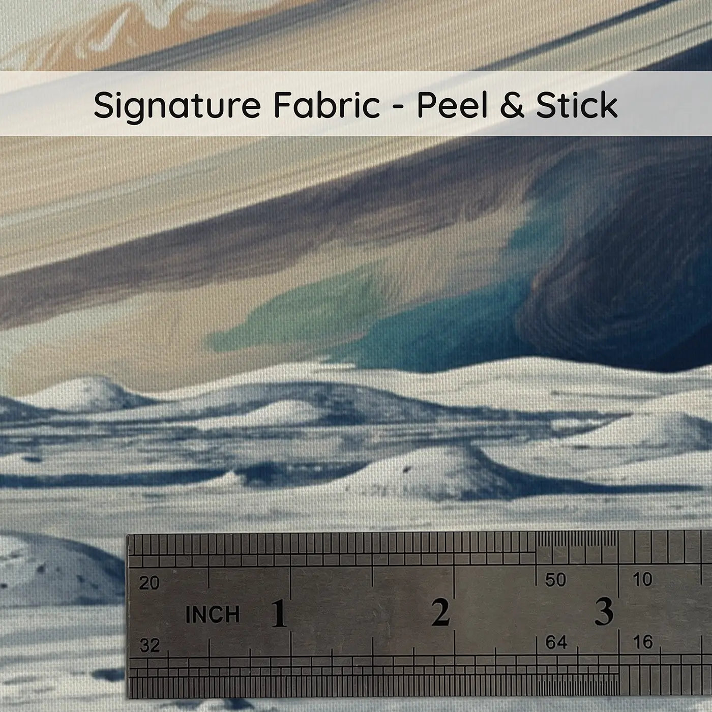 Fabric texture close-up of Ringed Planet Horizon Vista Wallpaper Mural by Whimsy Tots