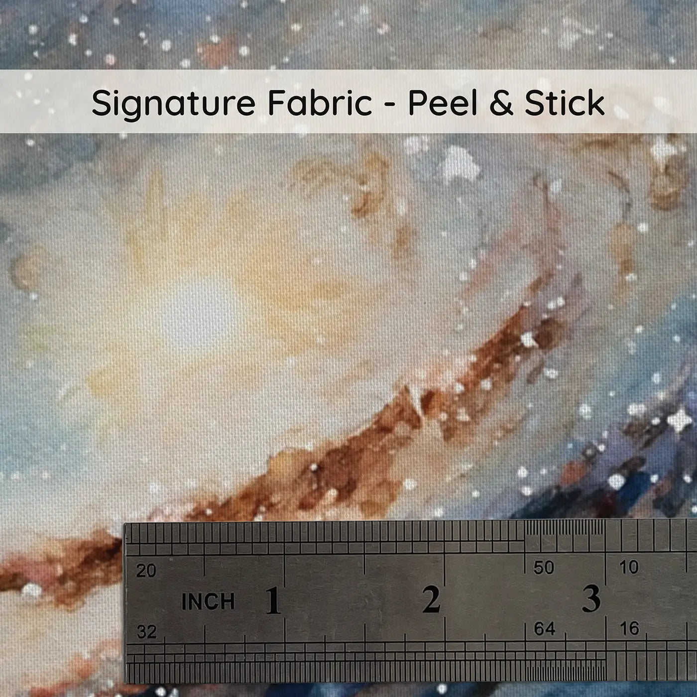 Fabric texture close-up of Face On Spiral Galaxy Wallpaper Mural by Whimsy Tots