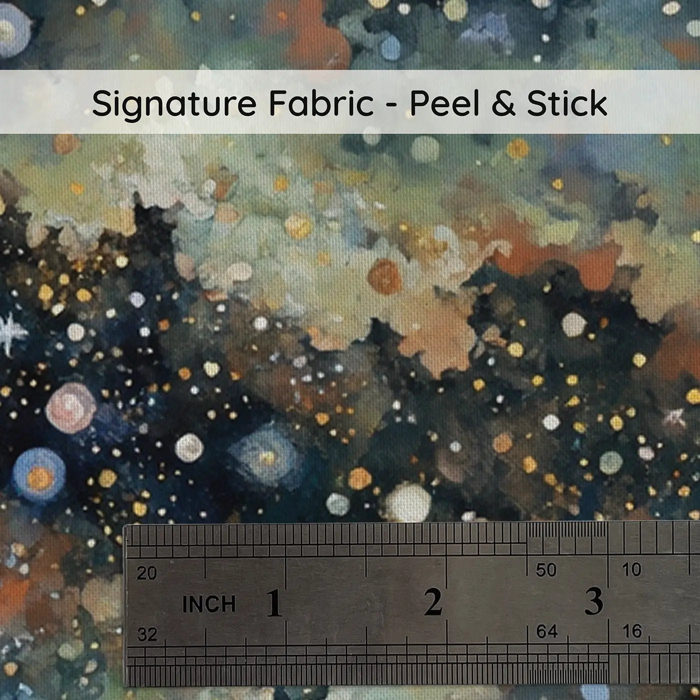 Fabric texture close-up of Dense Star Field Deep Space Wallpaper Mural by Whimsy Tots