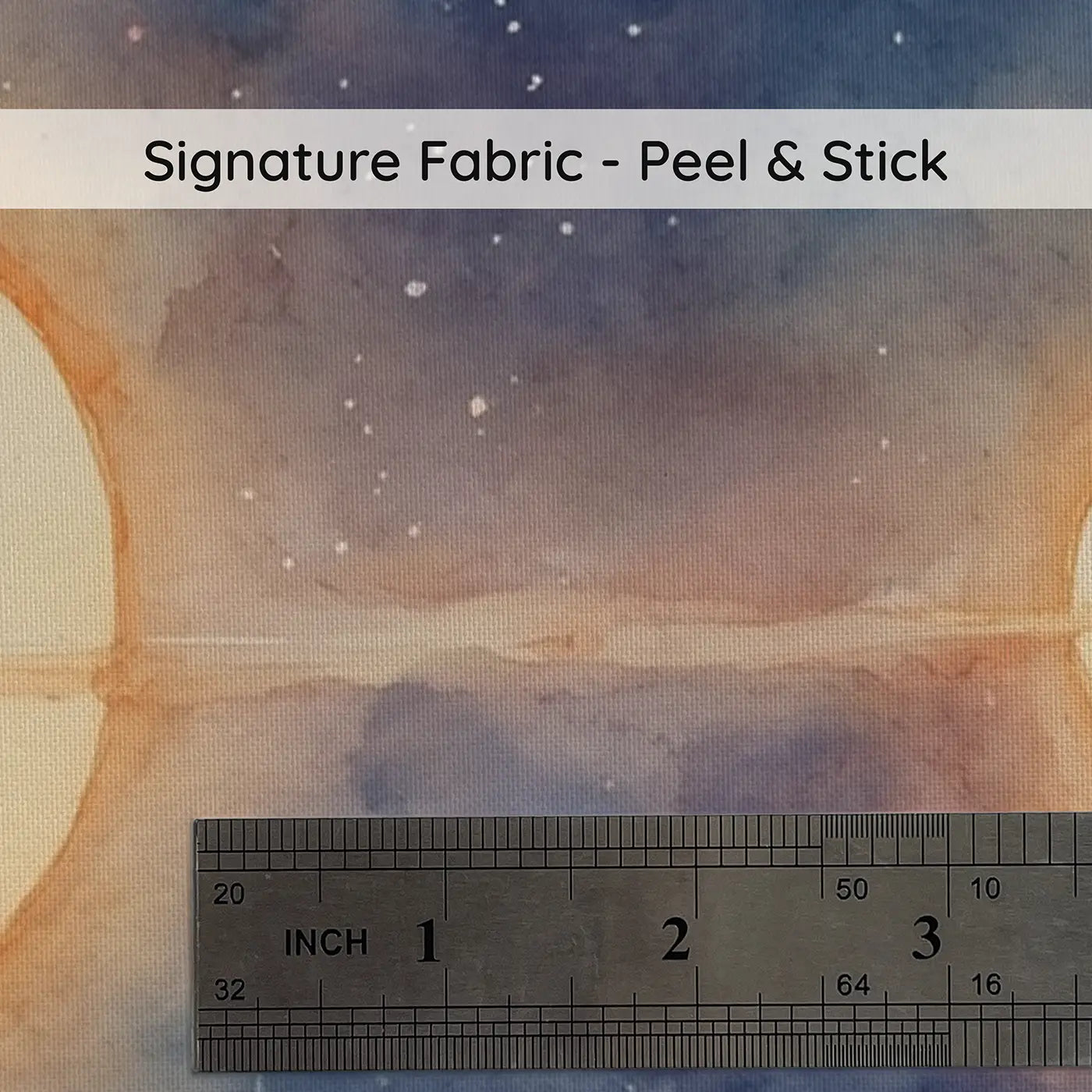 Fabric texture close-up of Binary Star System Cosmos Wallpaper Mural by Whimsy Tots