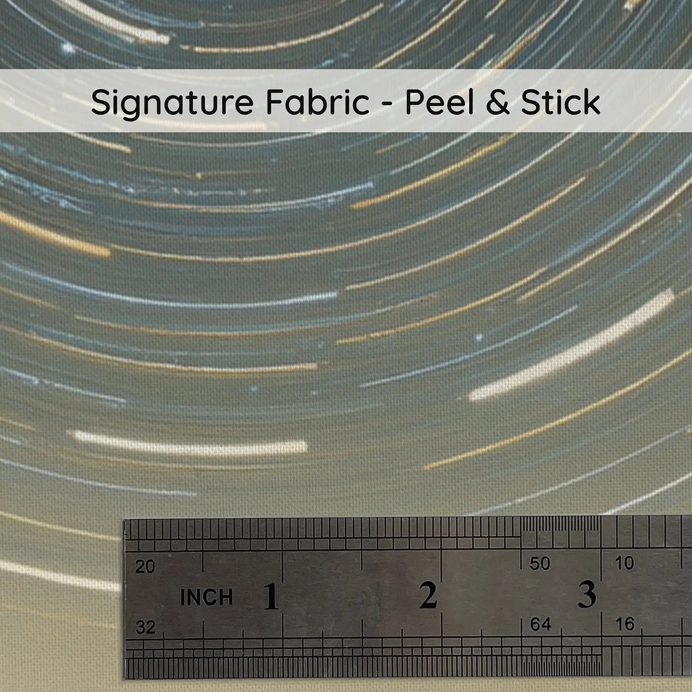 Fabric texture close-up of Mountain Star Trail Night Wallpaper Mural by Whimsy Tots