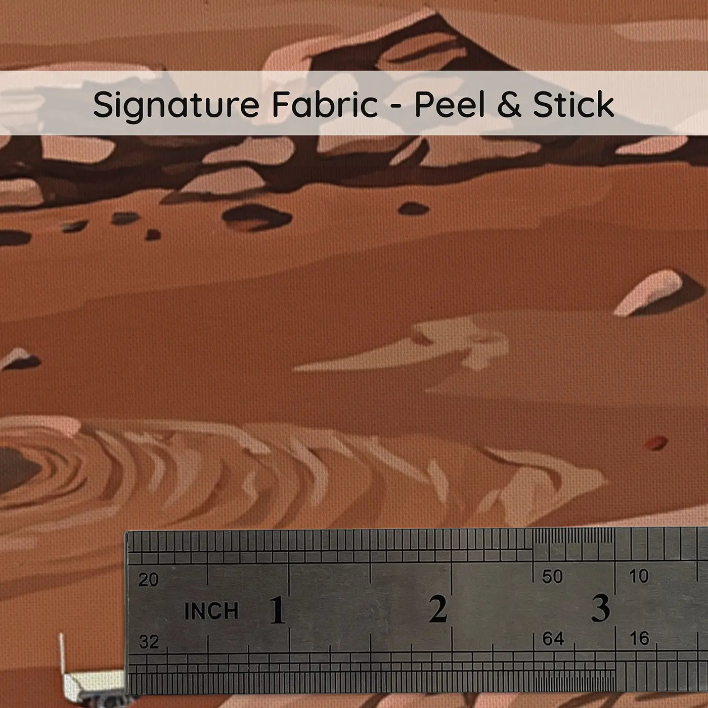 Fabric texture close-up of Mars Rover Red Planet Landscape Wallpaper Mural by Whimsy Tots