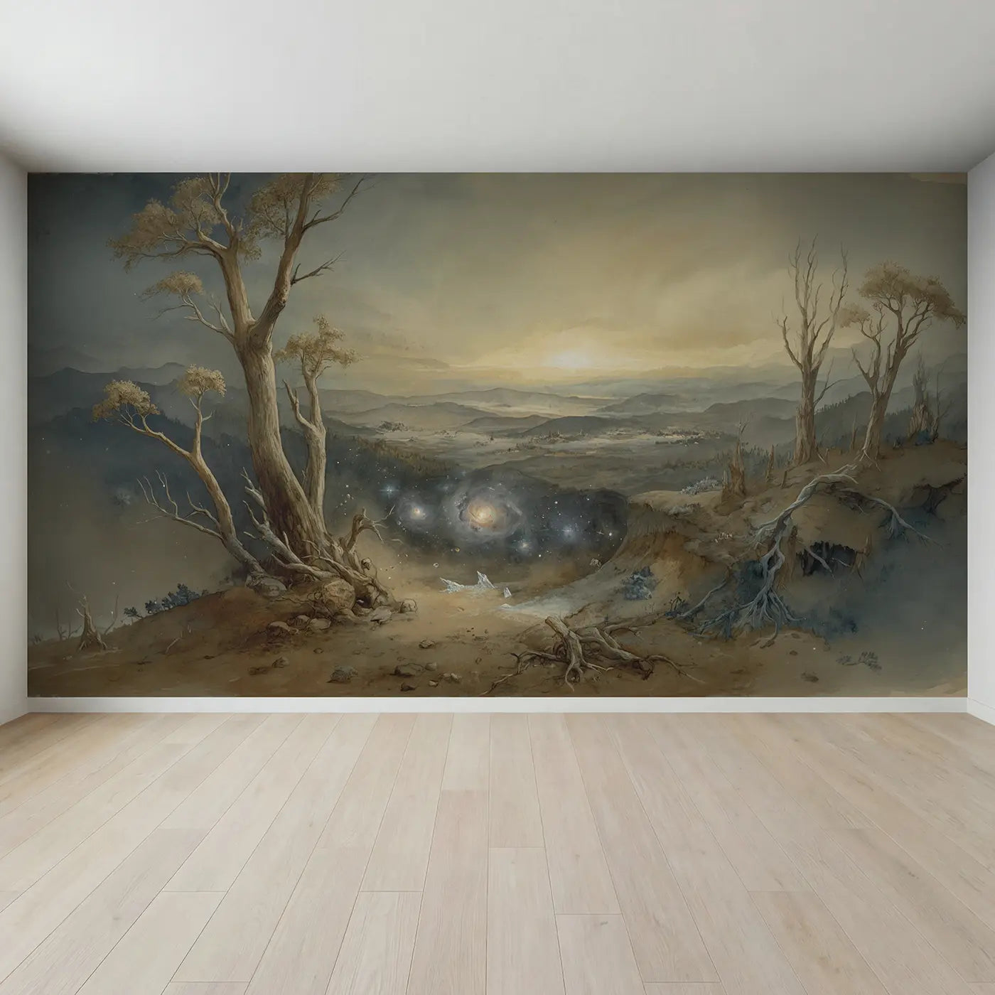 Full view of Planetary Nebula Ring Structure Wallpaper Mural by Whimsy Tots