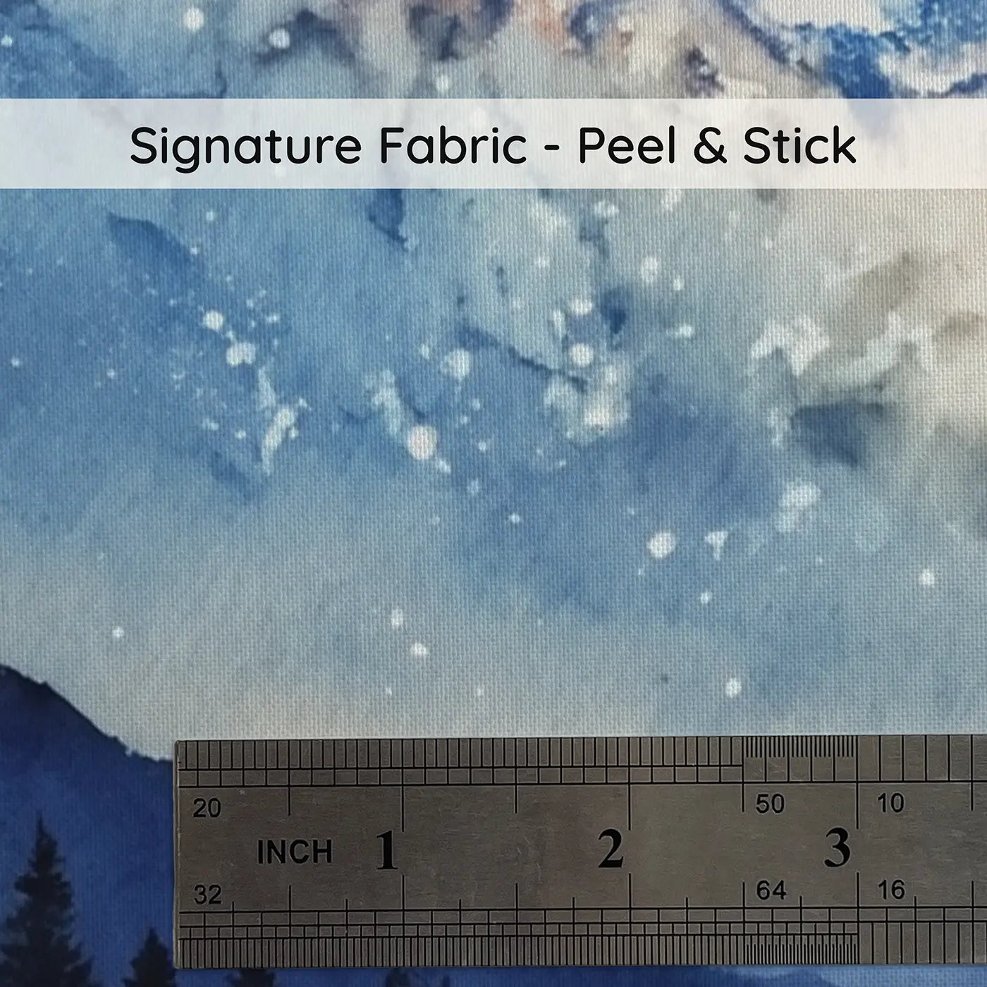 Fabric texture close-up of Milky Way Night Sky Wallpaper Mural by Whimsy Tots