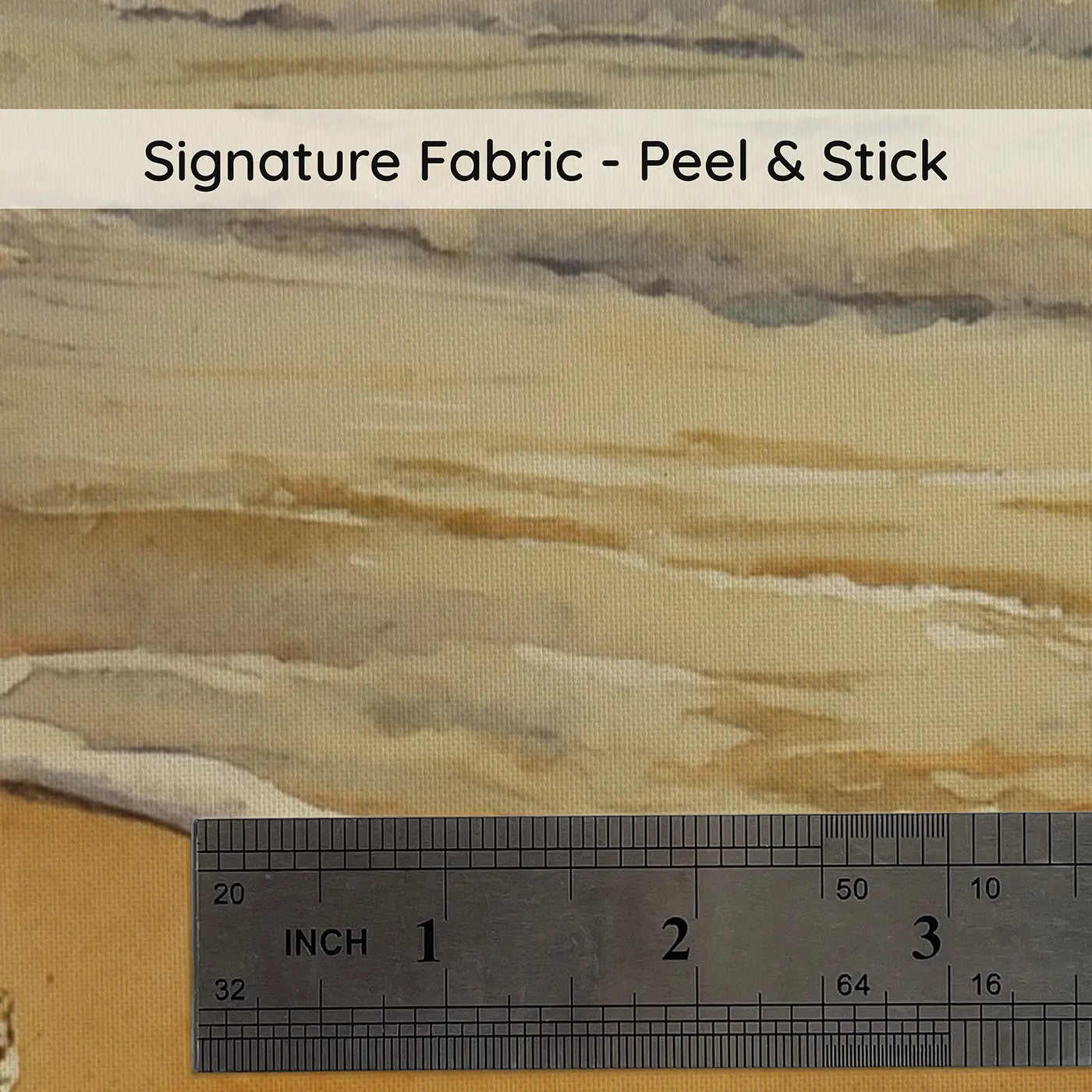 Fabric texture close-up of Message Bottle Shore Wallpaper Mural by Whimsy Tots