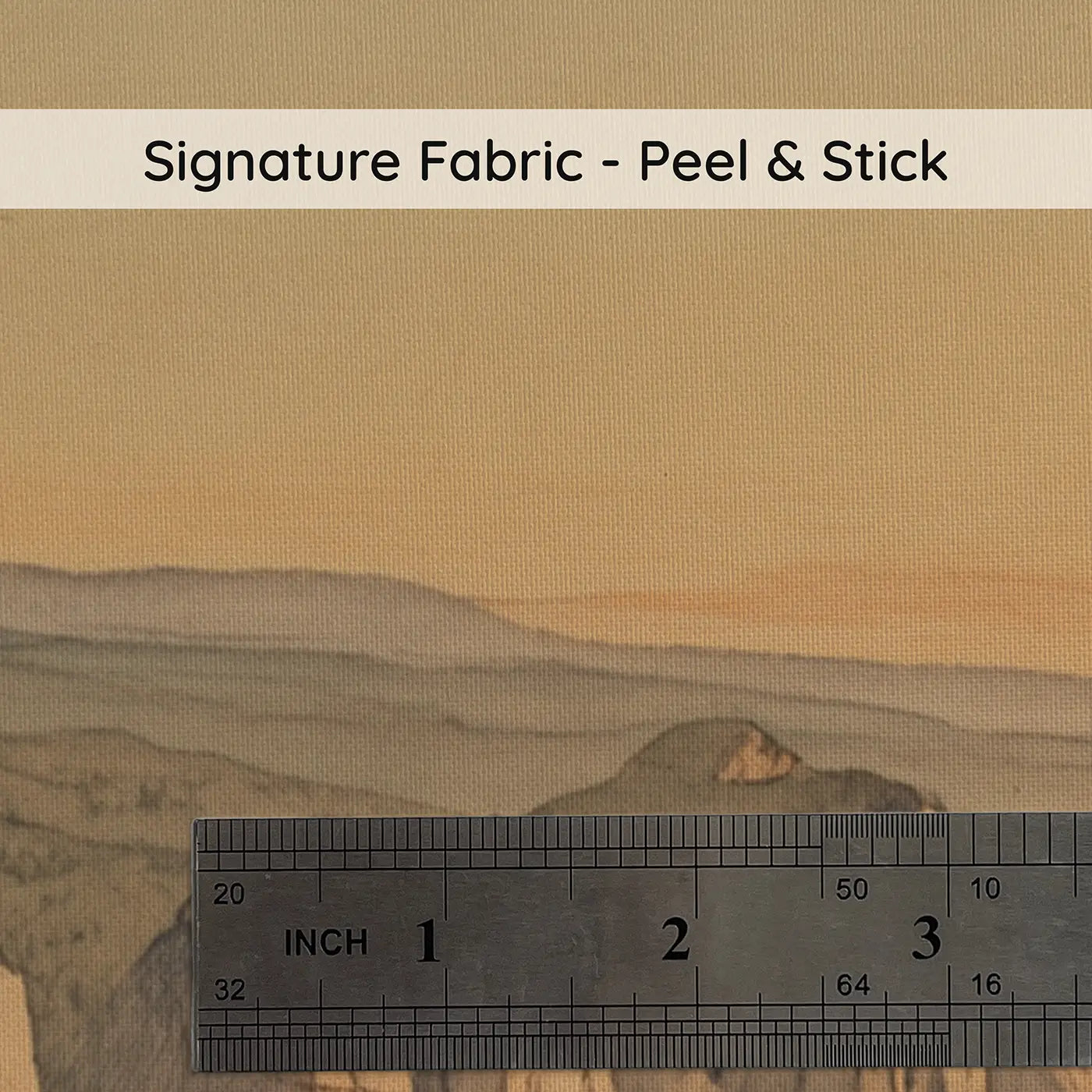 Fabric texture close-up of Dramatic Sea Stack Formations Wallpaper Mural by Whimsy Tots