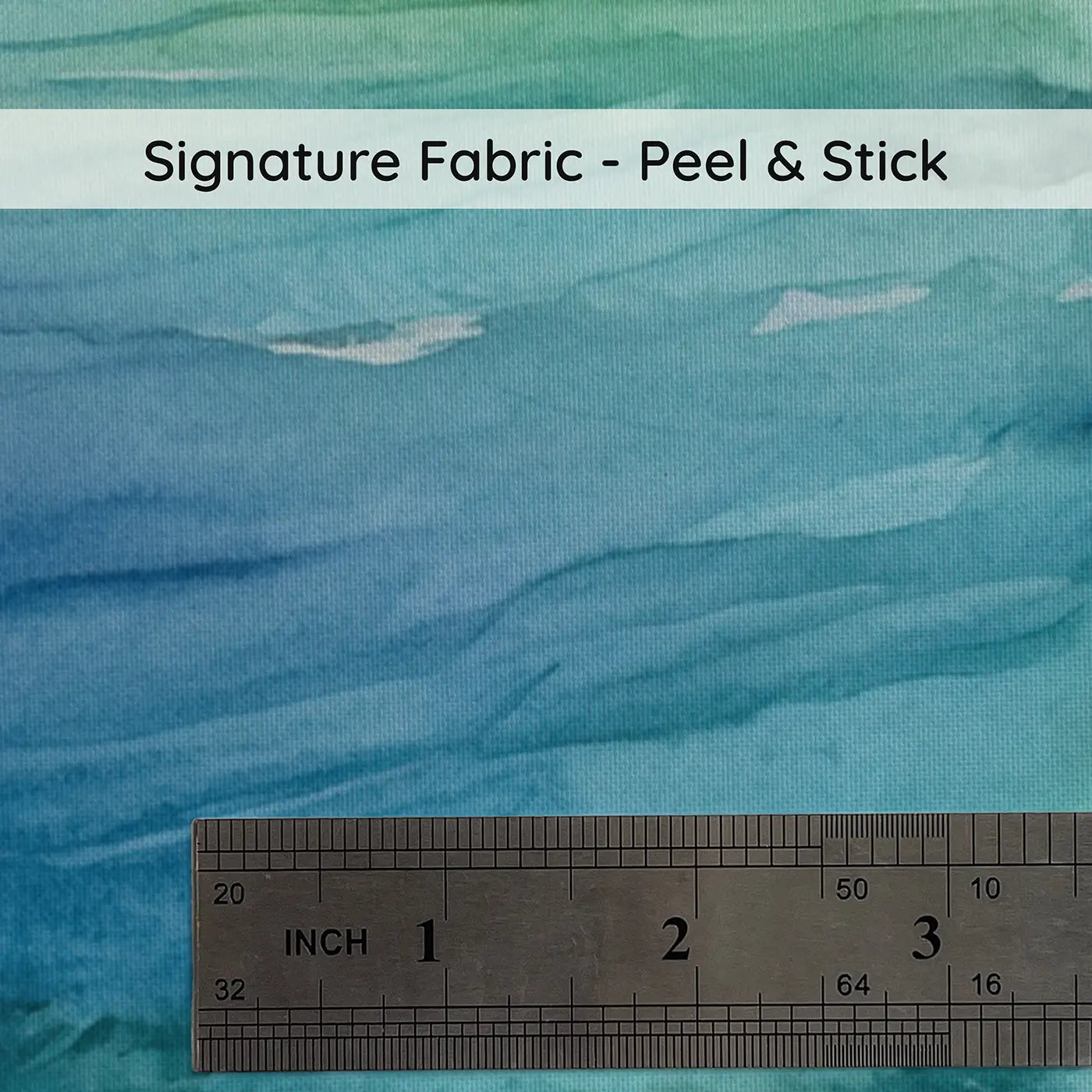 Fabric texture close-up of Coral Cay Island View Wallpaper Mural by Whimsy Tots