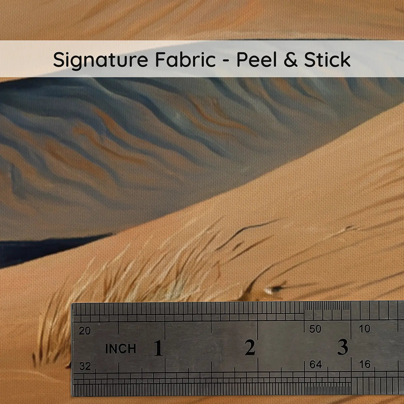 Fabric texture close-up of Windswept Desert Dune Ridge Wallpaper Mural by Whimsy Tots