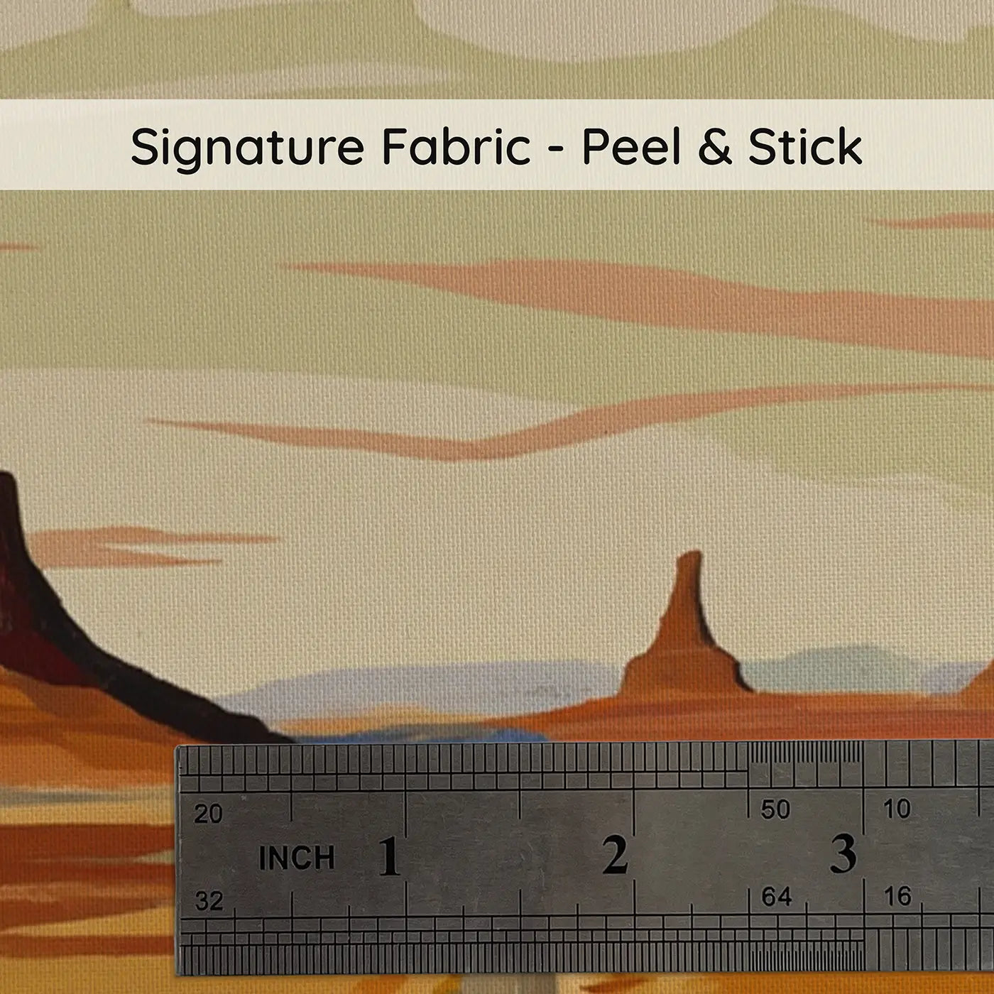 Fabric texture close-up of Endless Desert Highway Wallpaper Mural by Whimsy Tots
