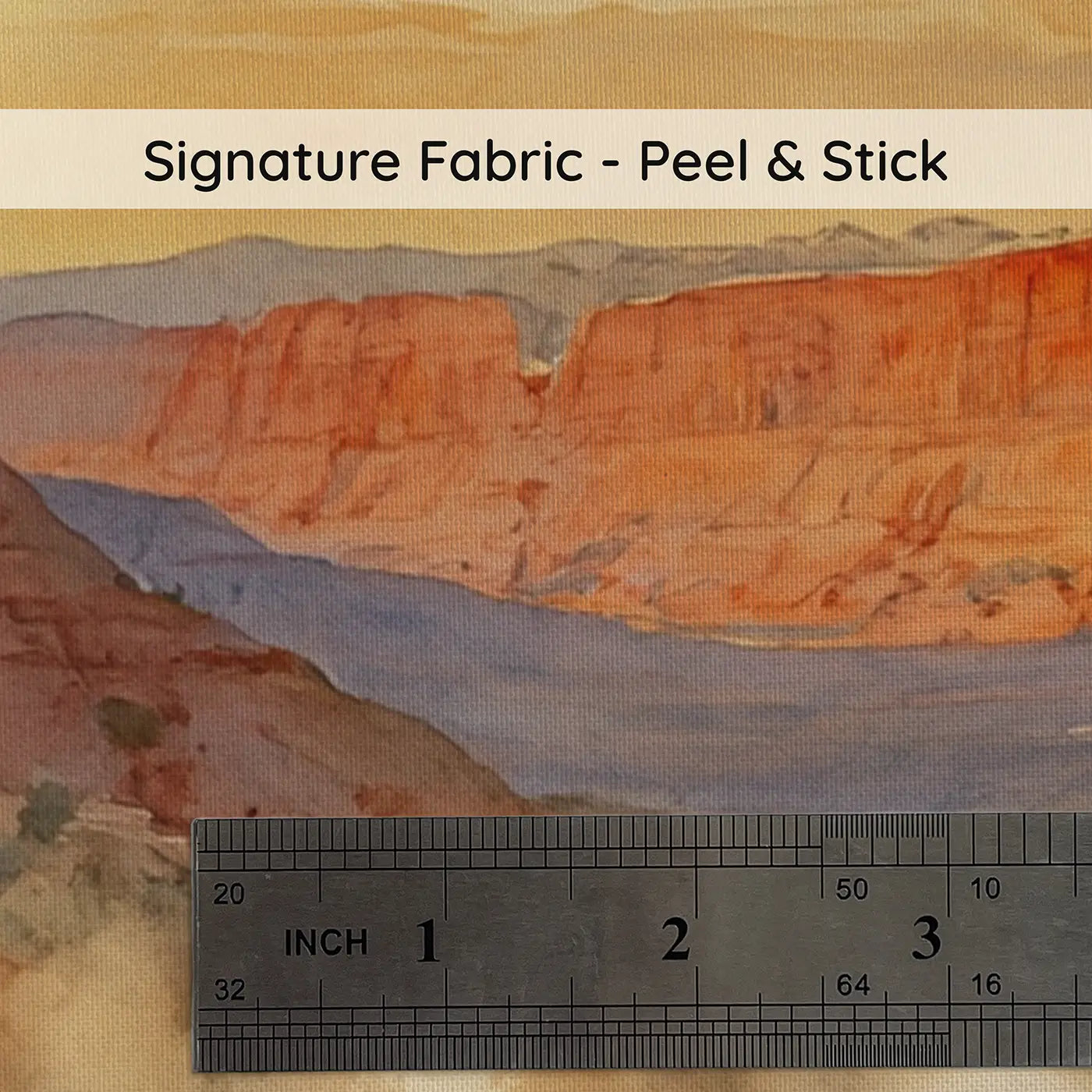 Fabric texture close-up of Desert Cattle Drive Trail Wallpaper Mural by Whimsy Tots