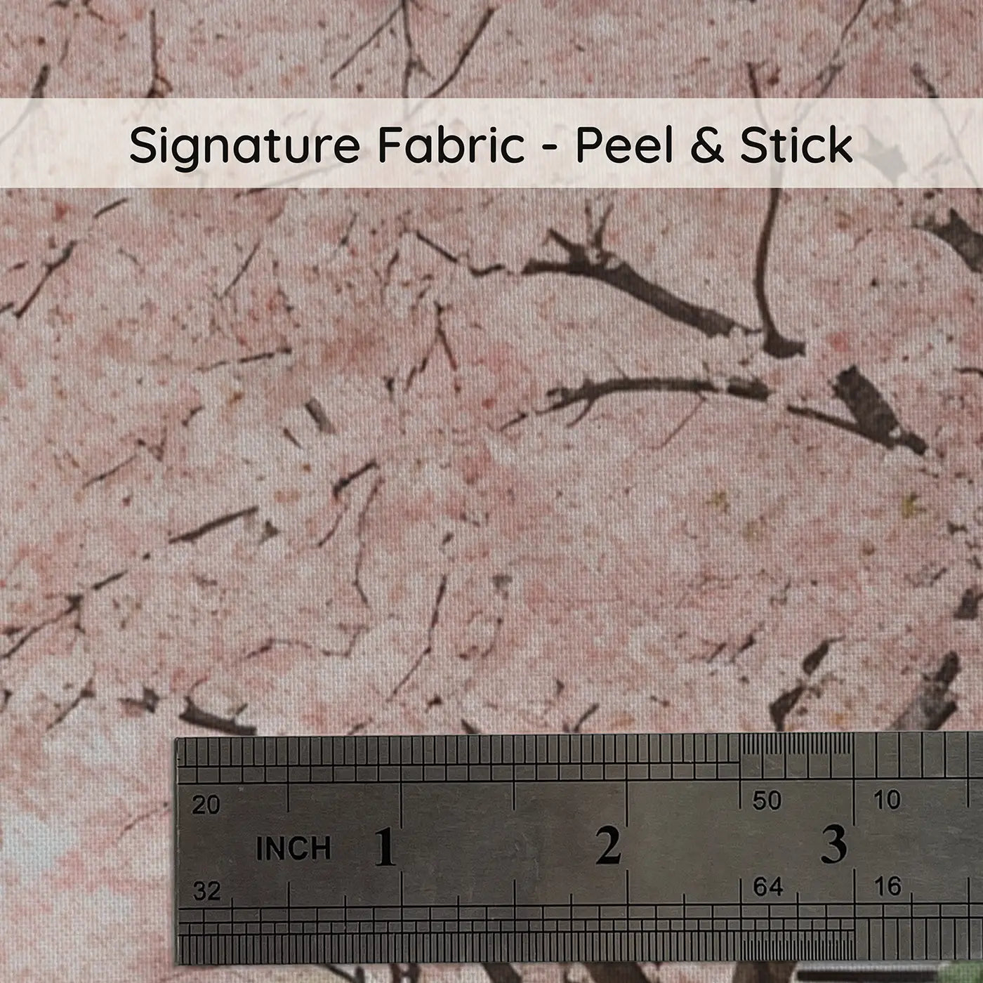 Fabric texture close-up of Cherry Blossom Garden Peak Wallpaper Mural by Whimsy Tots