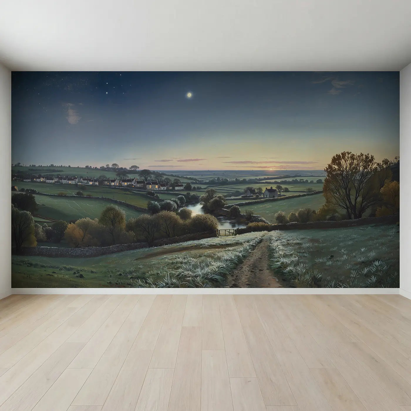Full view of Morning Star Venus Predawn Wallpaper Mural by Whimsy Tots