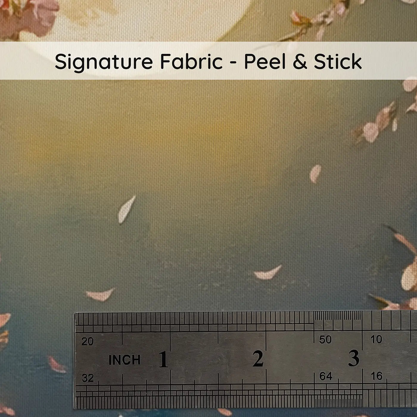 Fabric texture close-up of Moonlit Cherry Blossom Wallpaper Mural by Whimsy Tots