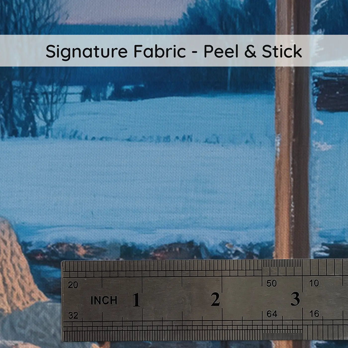 Fabric texture close-up of Winter Solstice First Candle Wallpaper Mural by Whimsy Tots