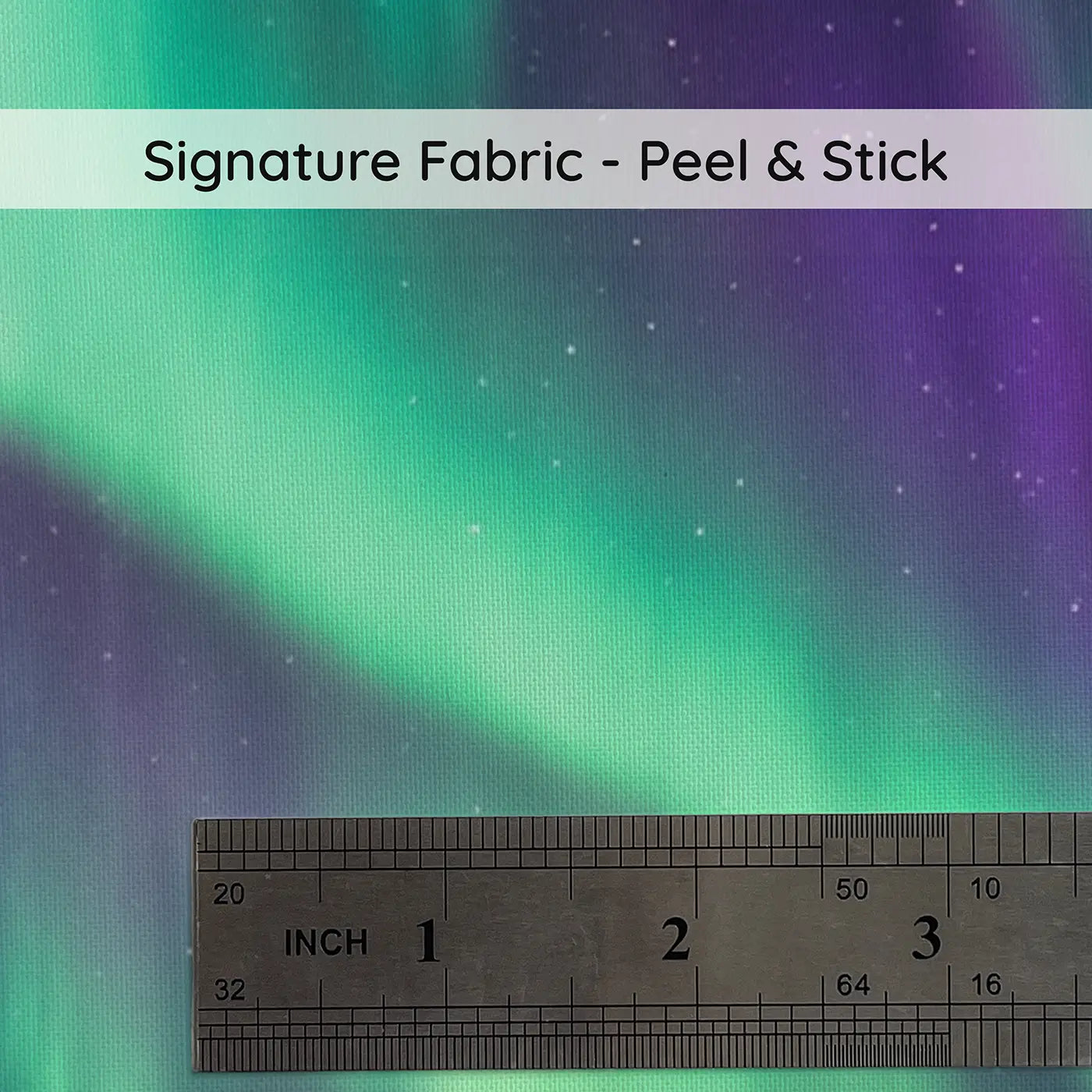 Fabric texture close-up of Northern Light Column Wallpaper Mural by Whimsy Tots