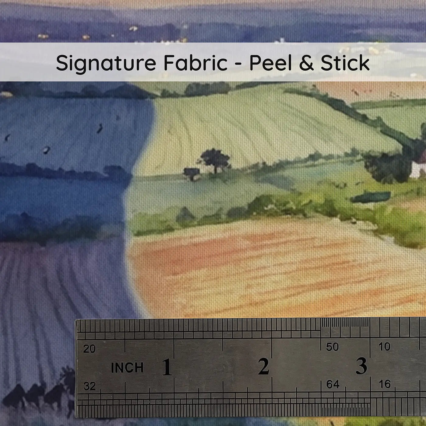 Fabric texture close-up of Eclipse Shadow Landscape Wallpaper Mural by Whimsy Tots
