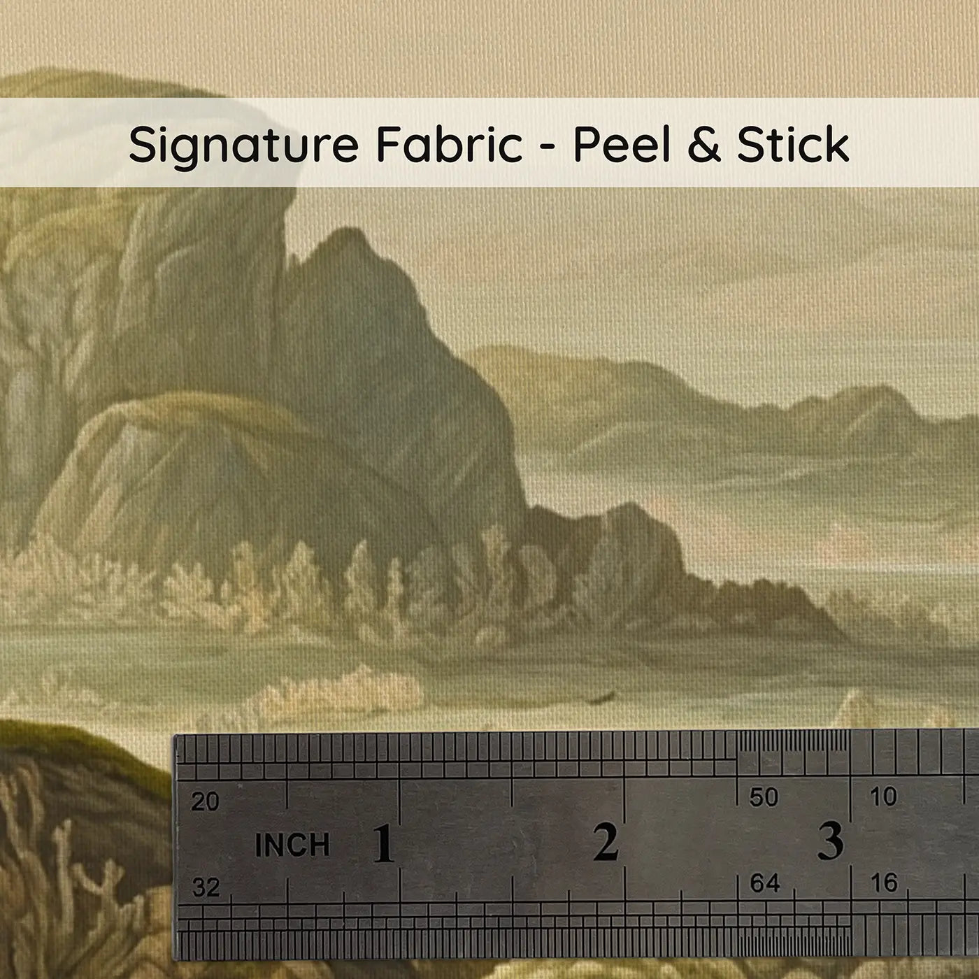 Fabric texture close-up of Underwater Palace Garden Sculpted Wallpaper Mural by Whimsy Tots