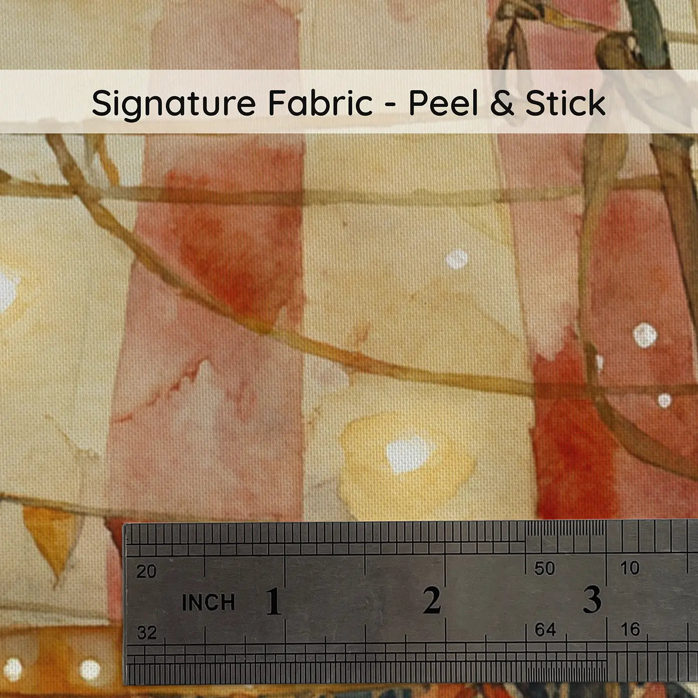Fabric texture close-up of Inside the Big Top Wallpaper Mural by Whimsy Tots