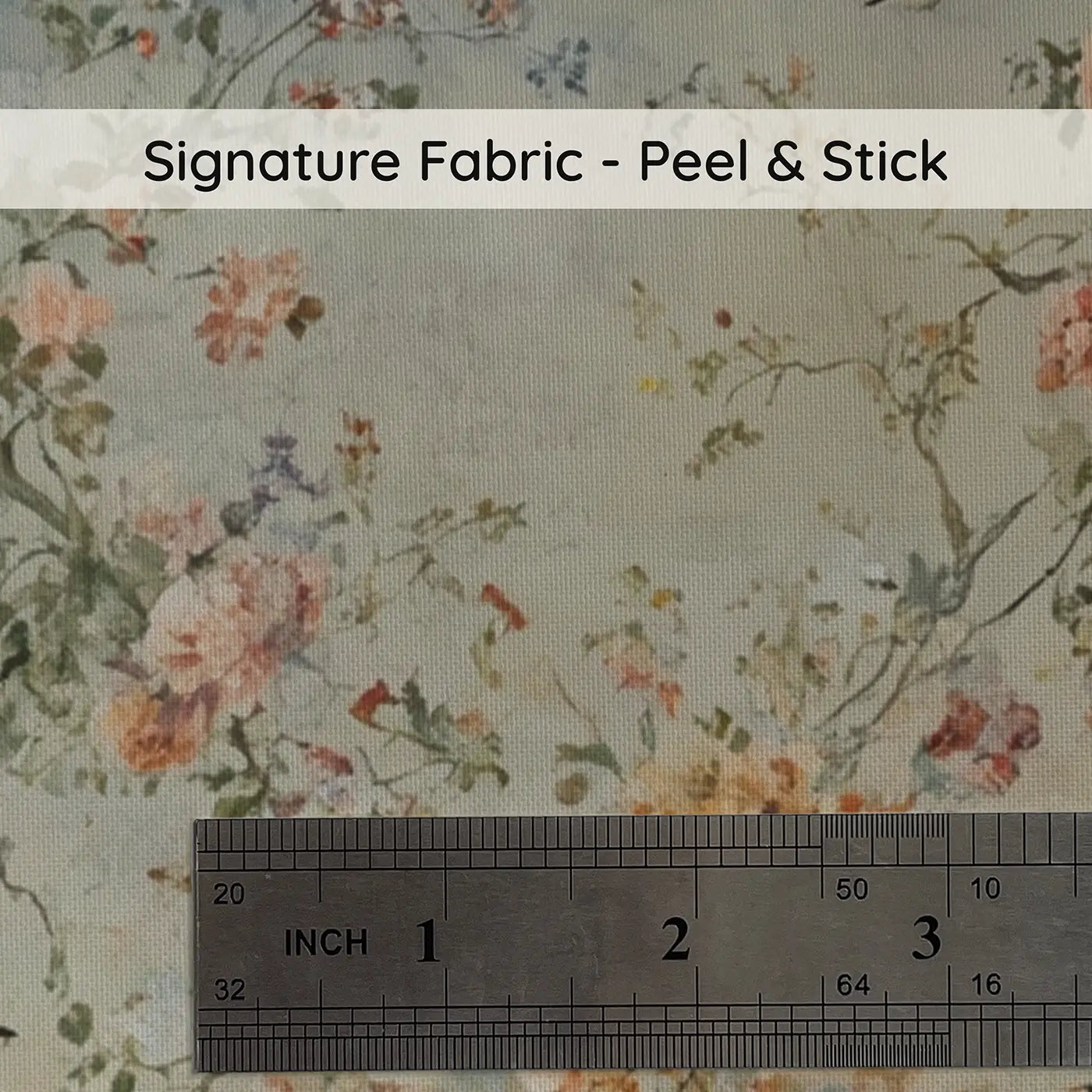 Fabric texture close-up of Blush Botanical Pigment Wallpaper Mural by Whimsy Tots